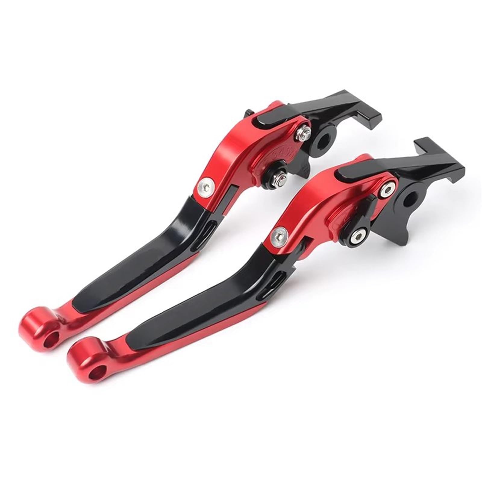 KPVEVPSTQ Bremshebel Für MT-07 Für FZ-07 Für MT Für 07 Für FZ07 Für MT07 Bremse Kupplung Hebel Griff Motorrad Einstellbare Falten Ausziehbar Motorradlenker(Red Black) von KPVEVPSTQ