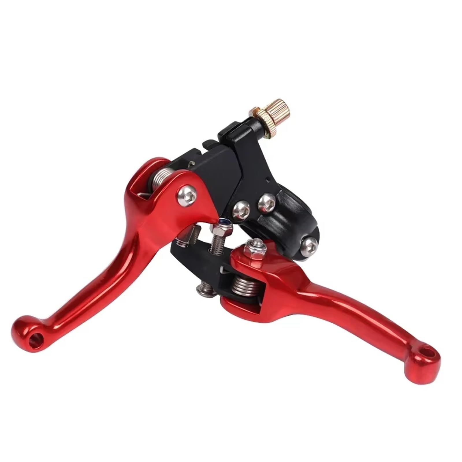 Bremshebel Für SDG Für YCF Für SSR Für CRF Für XR Universal Ausziehbare Bremskupplungshebel 22mm Motorrad Aluminium Klapp Motorradlenker(Rojo) von KPVEVPSTQ