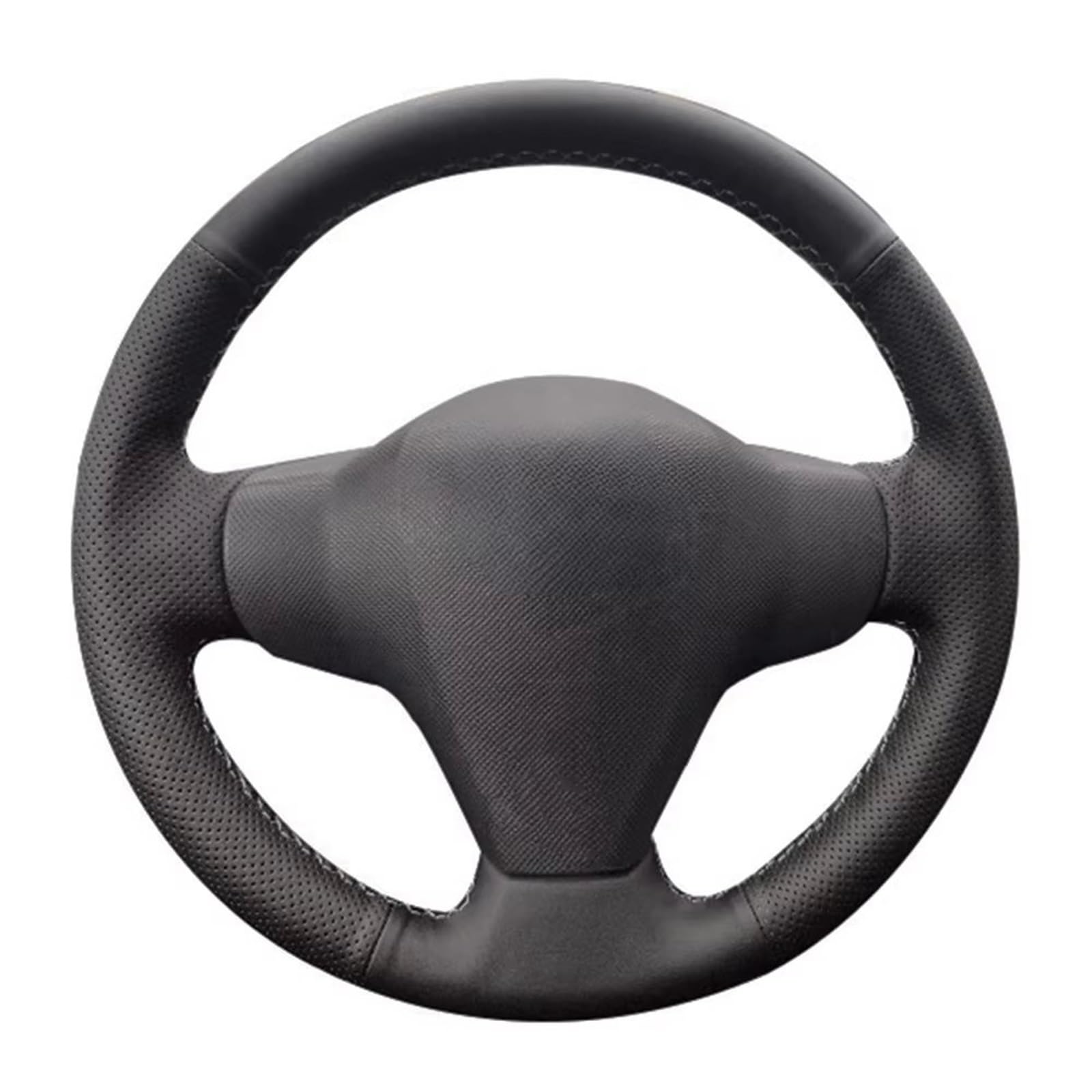 Car Steering Wheel Cover Leather Anti-Slip Leder Lenkrad Geflecht Auto Lenkrad Abdeckung Für Toyota Für RAV4 Für Vios Für Yari Auto Zubehör Universal Steering Wheel Cover von KPVEVPSTQ