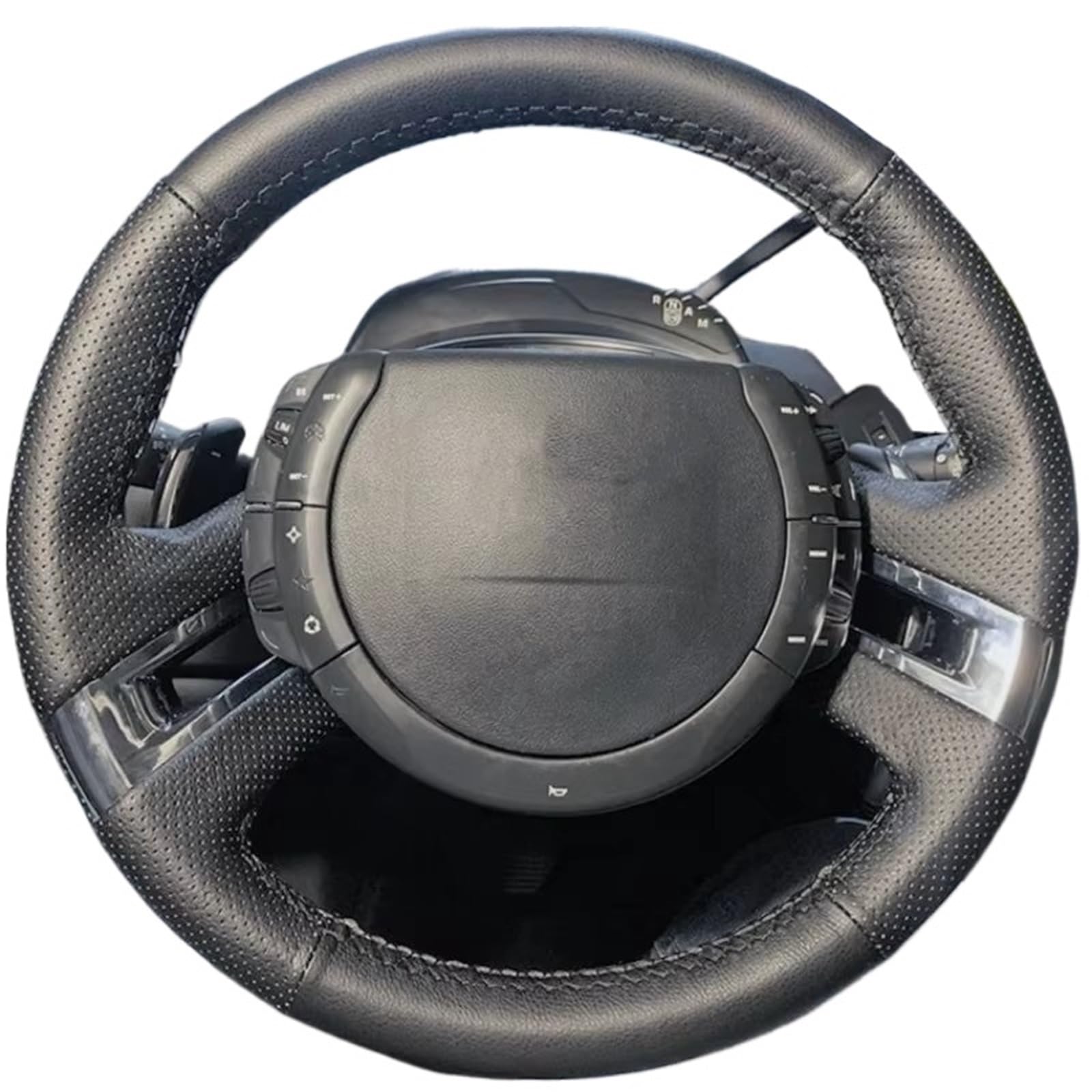 Car Steering Wheel Cover Leather Für Citroen Für C4 Für Picasso 2007 2008 2009 2010-2013 Lenkrad Abdeckung Griff Abdeckung Innen Auto Zubehör Universal Steering Wheel Cover von KPVEVPSTQ