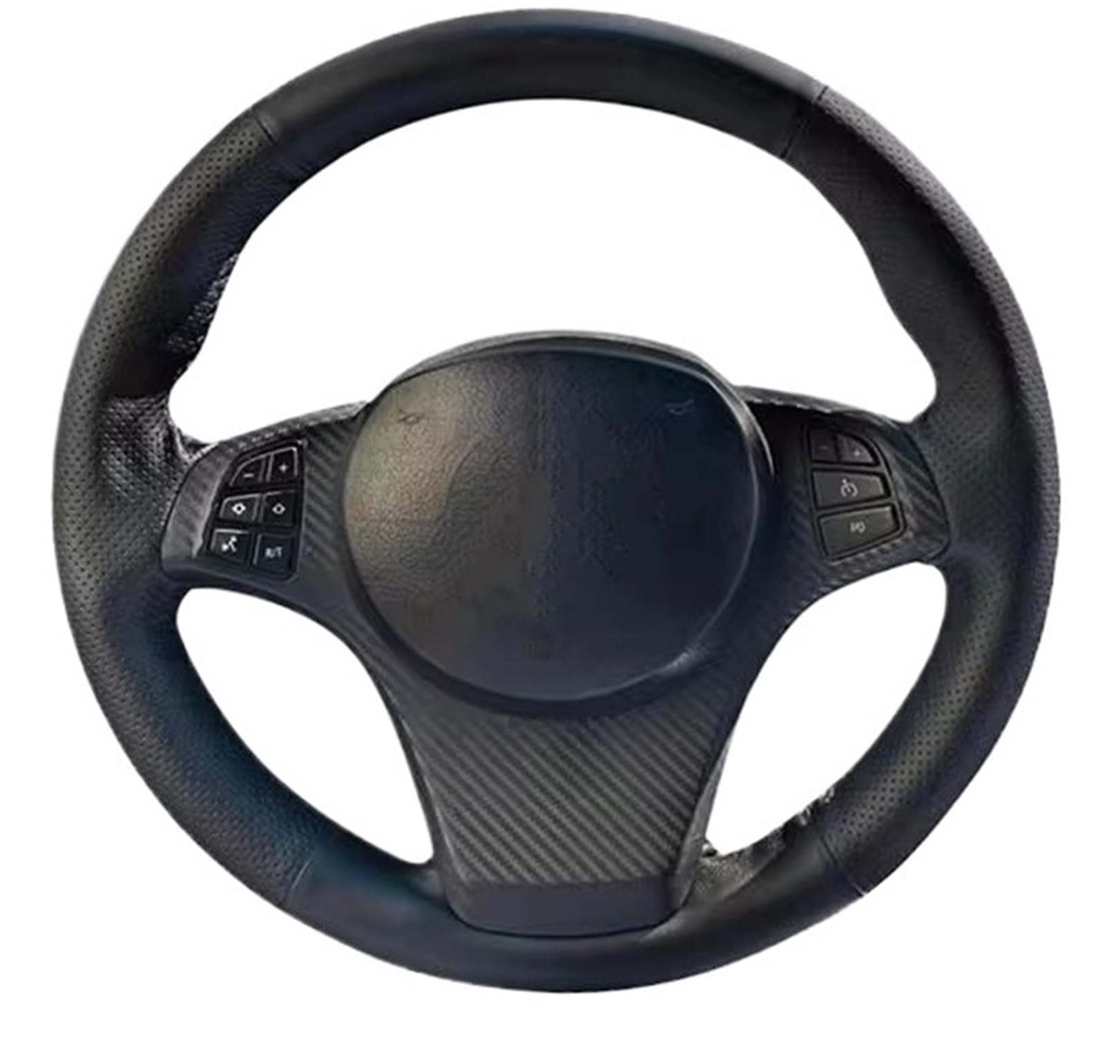 Car Steering Wheel Cover Leather Für E83 Für X3 Für E53 Für X5 Lenkrad Geflecht Auto Zubehör Auto Lenkrad Abdeckung Universal Steering Wheel Cover von KPVEVPSTQ