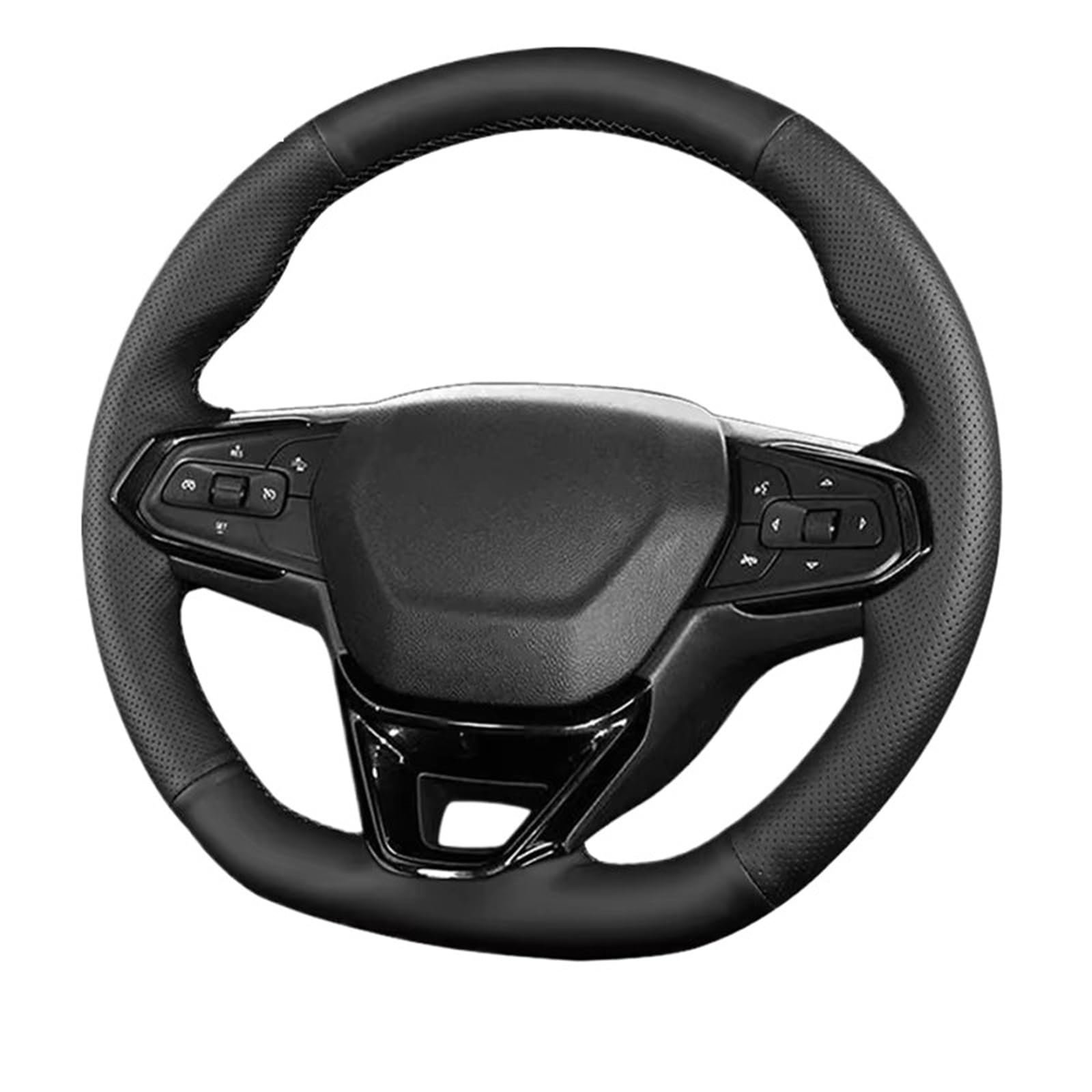 Car Steering Wheel Cover Leather Für Trailblazer Für Seeker Auto Innen Zubehör Auto Lenkrad Abdeckung Geflecht Universal Steering Wheel Cover von KPVEVPSTQ