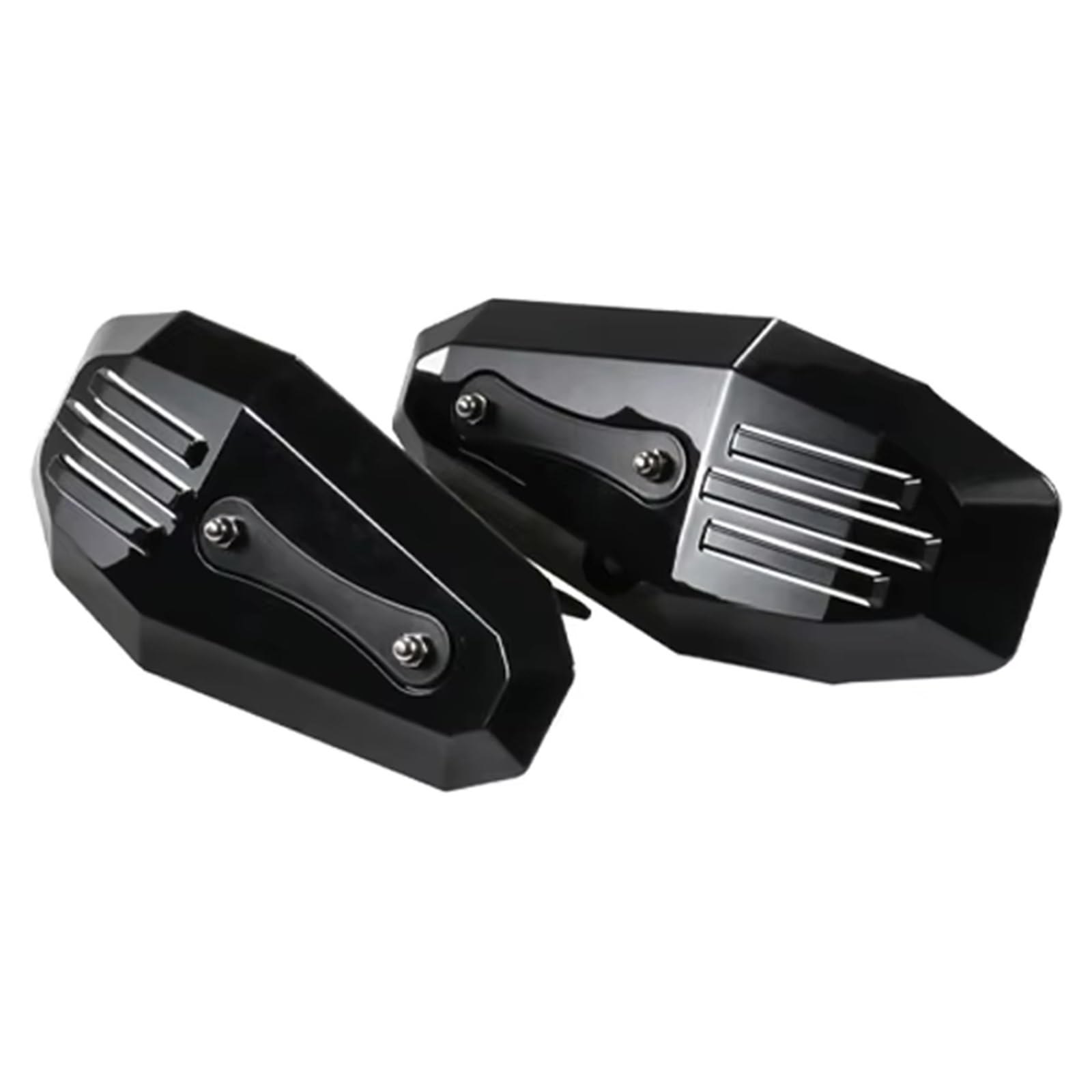 Handschützer Für Sporter Für XL883 Für XL1200 Für X48 Für Fat Universal Motorrad Handschützer Handschützer Schutz Motorrad-Handschützer(Black) von KPVEVPSTQ