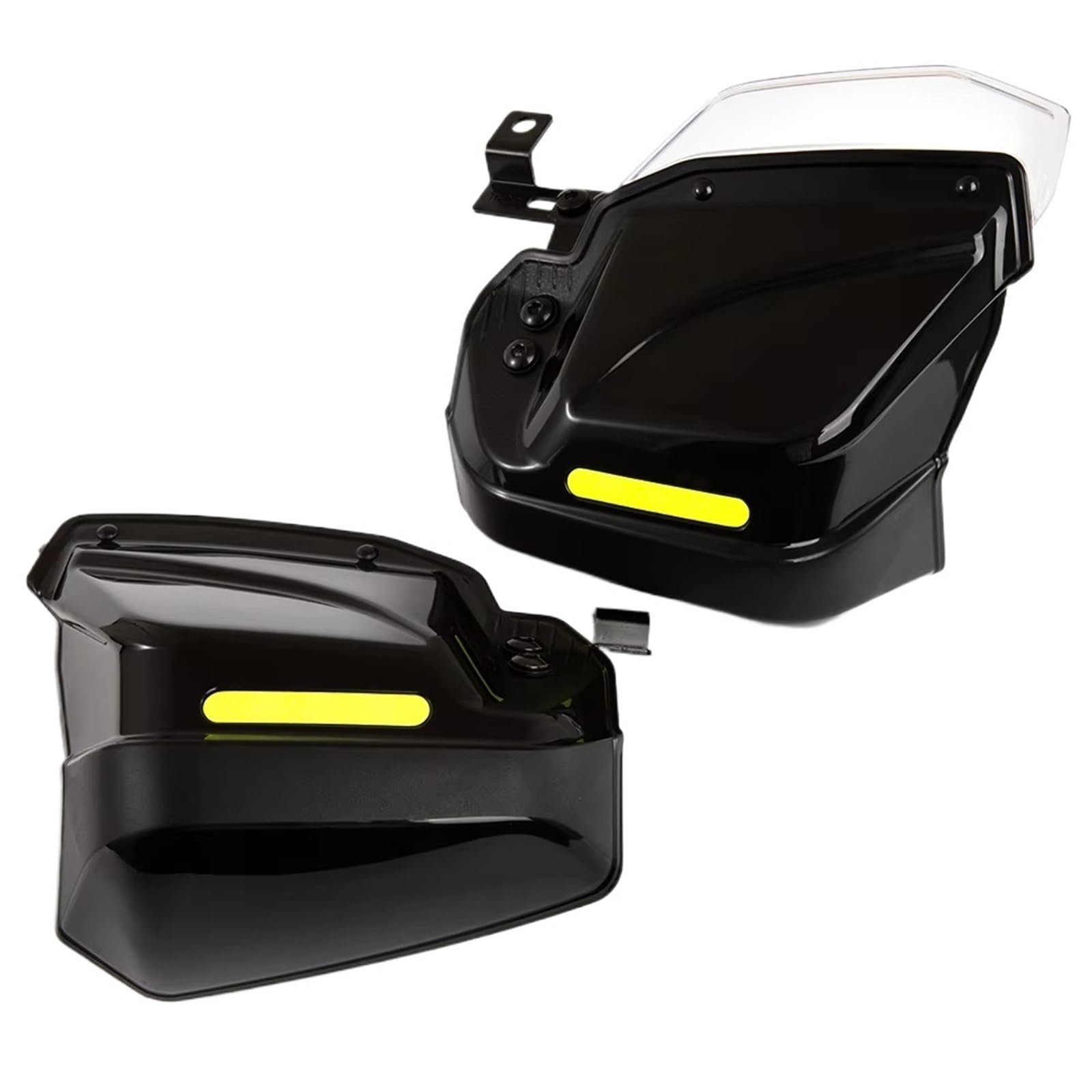 Handschützer Für Suzuki Für DR250 Für DJEBEL Für Yamaha Universal Motorrad Handschutz Schild Windschutzscheibe Hand Guard Protector Motorrad-Handschützer(Black) von KPVEVPSTQ