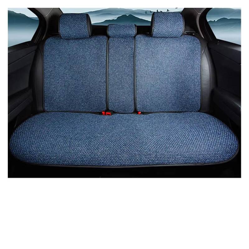 KPVEVPSTQ sitzschoner Schonbezug Autositz Atmungsaktiver Autositzbezug, Schweißfestes Leinen-Autositzkissen, Verschleißfester Sitzschutz Autositzbezüge Sitzbezug(1PC Rear Blue) von KPVEVPSTQ