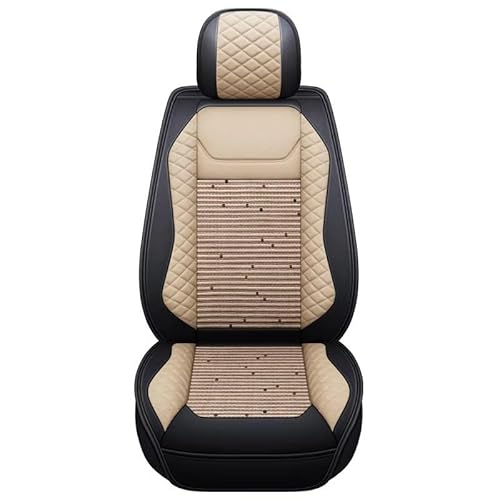 KPVEVPSTQ sitzschoner Schonbezug Autositz Autositzbezüge, Geeignet Für Die Meisten Autos. Starker Und Langlebiger Auto-Autositzschutz, Innendekoration Autositzbezüge Sitzbezug(1Pcs-Beige) von KPVEVPSTQ