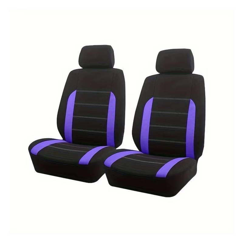 KPVEVPSTQ sitzschoner Schonbezug Autositz Autositzbezüge Polyester Vordersitzbezüge Geeignet rutschfest Und Atmungsaktiv Für Die Meisten Autozubehörteile Im Innenraum Autositzbezüge Sitzbezug(Purple) von KPVEVPSTQ