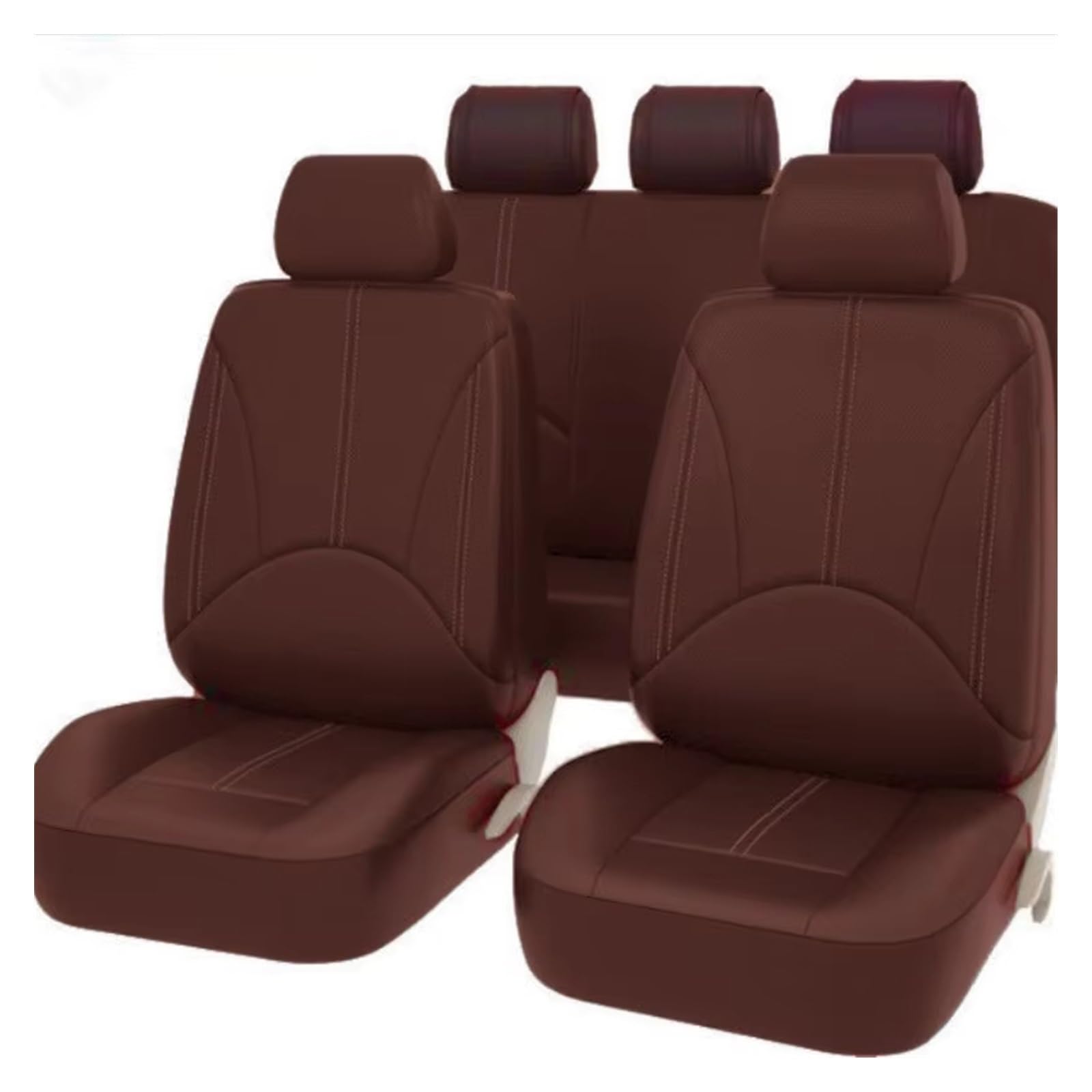 KPVEVPSTQ sitzschoner Schonbezug Autositz Autositzbezug Aus Leder Für Nissan Alle Modelle, Staubdicht, Schmutz- Und Abriebfest, Autositzschutz Für Den Innenraum Autositzbezüge Sitzbezug(Brown) von KPVEVPSTQ