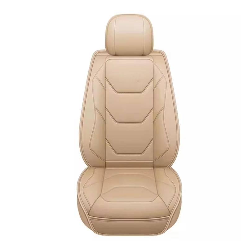 KPVEVPSTQ sitzschoner Schonbezug Autositz Leder-Autositzbezug Für Toyota Für RAV4, Autositzschutz, Innendekoration, Autozubehör Autositzbezüge Sitzbezug(Beige 1PC Front) von KPVEVPSTQ