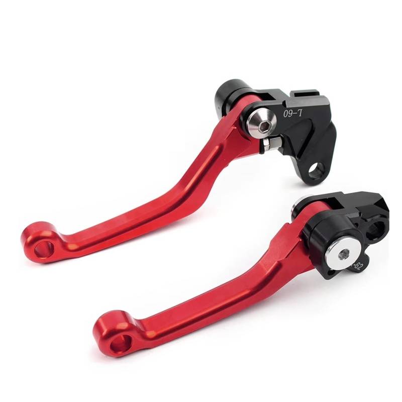 Kupplungshebel 1 Paar Motorrad Pivot Bremse Kupplung Hebel Für Suzuki Für RM125/RM250/RM85 Motorrad Dekorieren Zubehör Kupplungsarmatur(Red) von KPVEVPSTQ