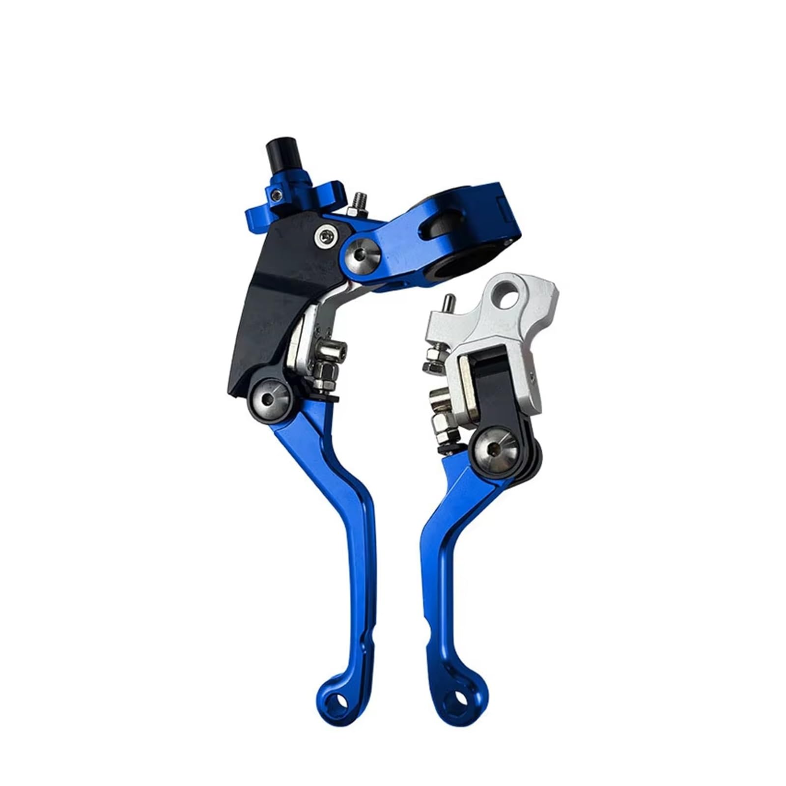 Kupplungshebel 22-mm-Motorrad-CNC-modifizierter 360-Grad-Klapp-Anti-Drop-Arbeitsspar-Kupplungs-Bremsgriff, Geeignet Für Die Meisten Motorräder Kupplungsarmatur(Blue) von KPVEVPSTQ