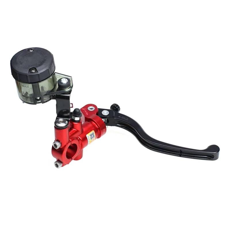 Kupplungshebel 22mm Motorrad Bremse Kupplung Pumpe Hauptzylinder Hebel Griff Hydraulikpumpe Für Adelin Für PX1 Für PX7 Für RCS Kupplungsarmatur(17.5mm Right Red) von KPVEVPSTQ