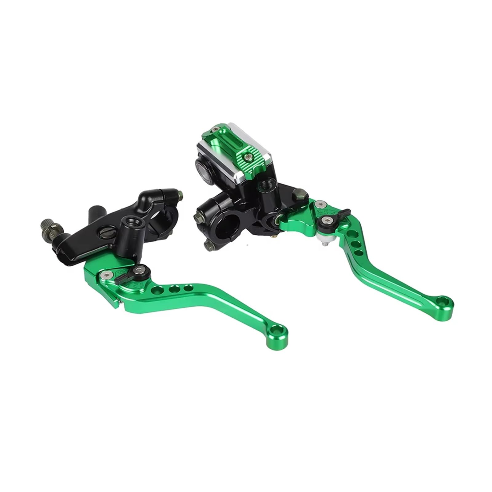 Kupplungshebel 7/8" 22mm Motorradkupplung Hydraulische Bremspumpe Verstellbarer Trommelbremshebel Geeignet Für Die Meisten Motorräder Kupplungsarmatur(Green) von KPVEVPSTQ