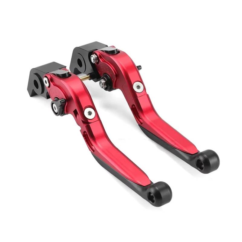 Kupplungshebel CNC Motorrad Handbremse Bremse Kupplung Hebel Griff Für Ducati Für Diavel 1260 Anti-Drop Und Anti-verschleiß Modifizierten Teile Kupplungsarmatur(Black red) von KPVEVPSTQ