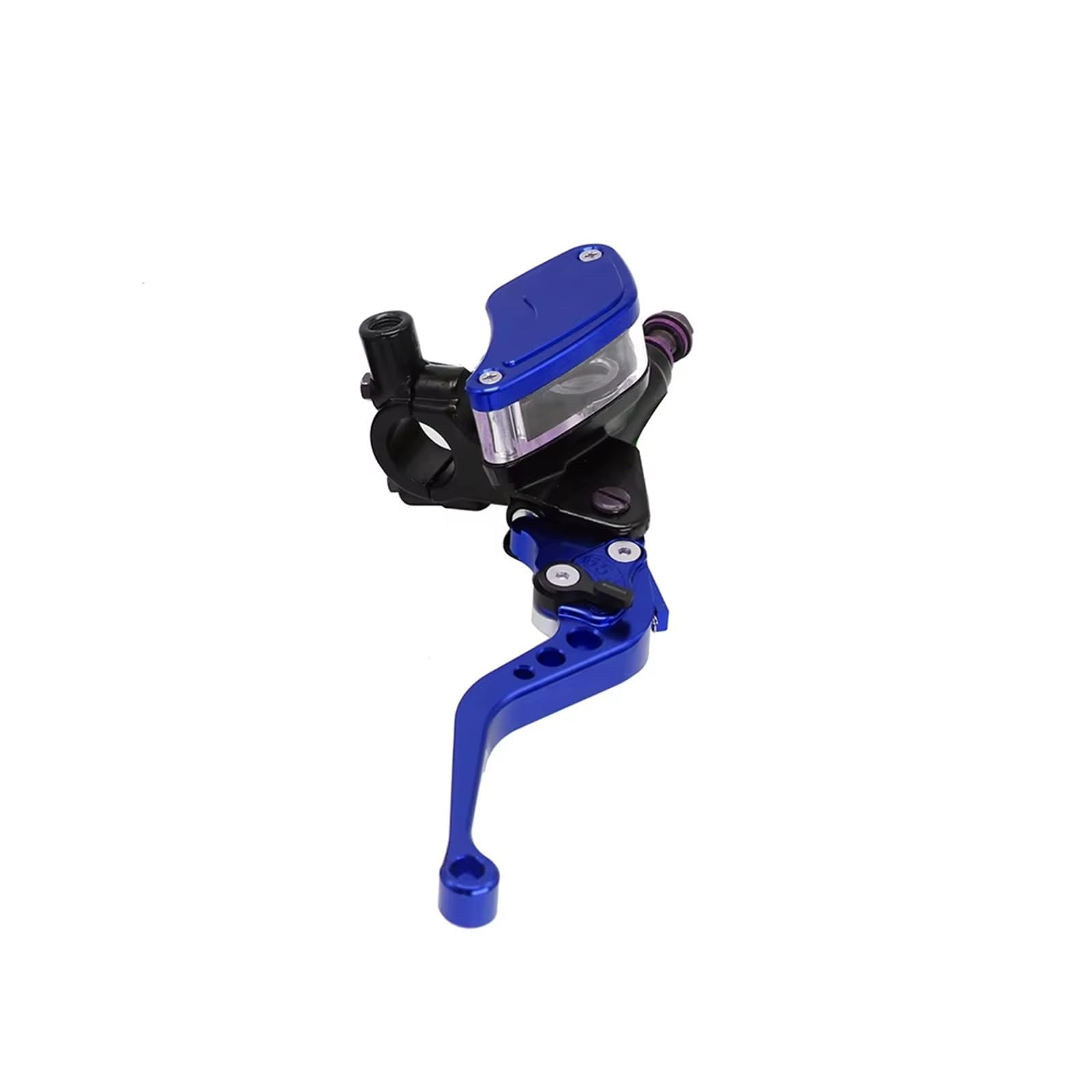 Kupplungshebel Für 50cc-300cc 7/8 "CNC Motorrad Dual Hydraulische Bremse Kupplung Hauptzylinder Reservoir Hebel Dekorieren Zubehör Kupplungsarmatur(Blue Right) von KPVEVPSTQ