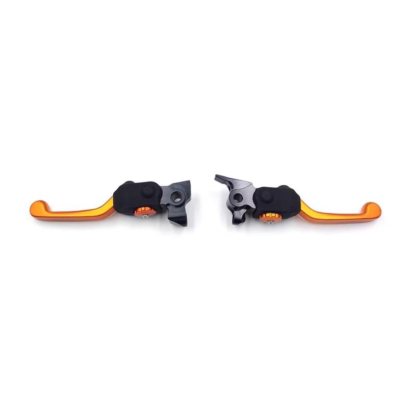 Kupplungshebel Für BREMBO 2014-2024 CNC Motorrad Kupplung Bremshebel Griff 1 Paar Legierung Klapp 7 Gänge Einstellbare Lenker Kupplungsarmatur(Orange Set) von KPVEVPSTQ