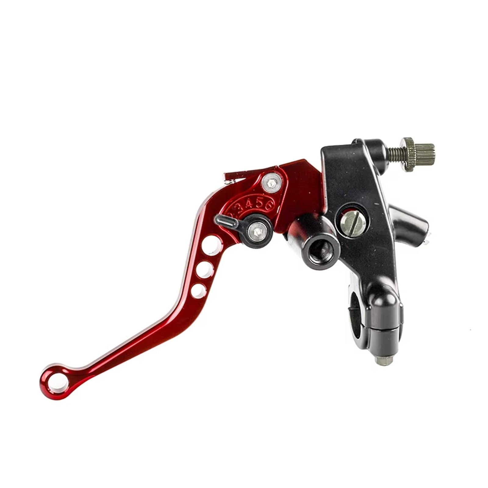 Kupplungshebel Für Die Meisten Motorräder 1 Paar 7/8 Zoll (22 Mm) CNC-Aluminium-Bremskupplungs-Hauptzylinder-Reservoirhebel Motorradzubehör Kupplungsarmatur(Red Left Clutch) von KPVEVPSTQ