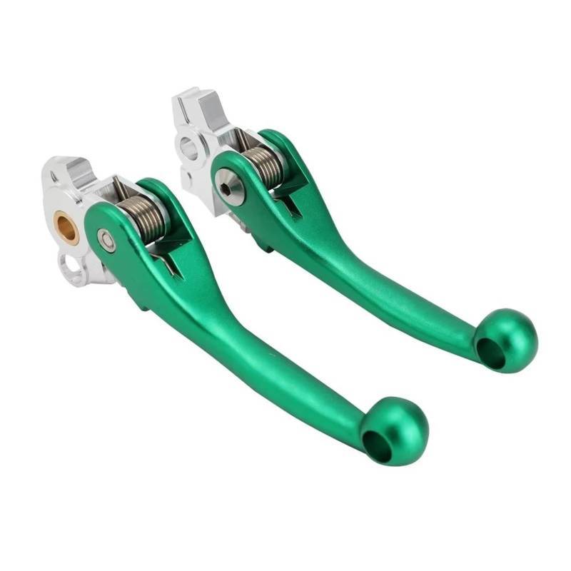 Kupplungshebel Für Kawasaki Für KX250 Für KX450 Für KX250X Für KX 250 450 Motorrad Geschmiedet Aluminium Titan Legierung Bremse Kupplung Hebel Kupplungsarmatur(Green) von KPVEVPSTQ