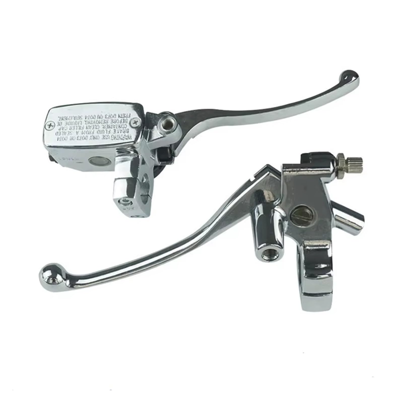 Kupplungshebel Für Shadow Für Steed Für 600 Für VT600 1 Paar 25mm Motorrad Bremspumpe Vorderen Hauptzylinder Hydraulische Bremshebel Kupplungsarmatur(L and R Silver) von KPVEVPSTQ