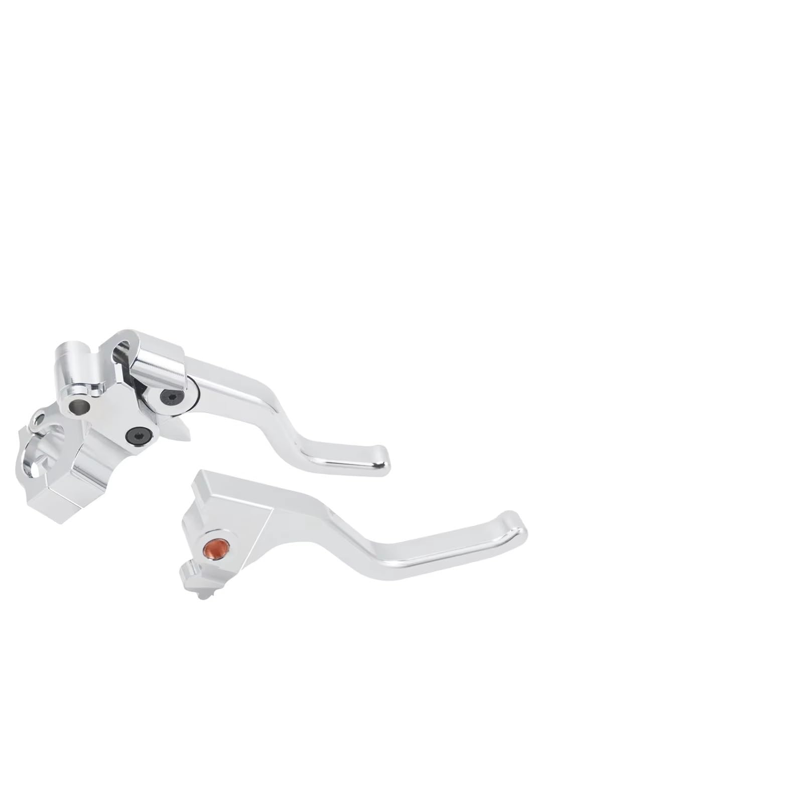 Kupplungshebel Für Sportster XL 883 1200 72 48 2014-2022 Motorrad Kurze Bremskupplungshebel 1'' 25mm Handbar Barch Hebel Kupplungsarmatur(Chrome Brake Clutch) von KPVEVPSTQ