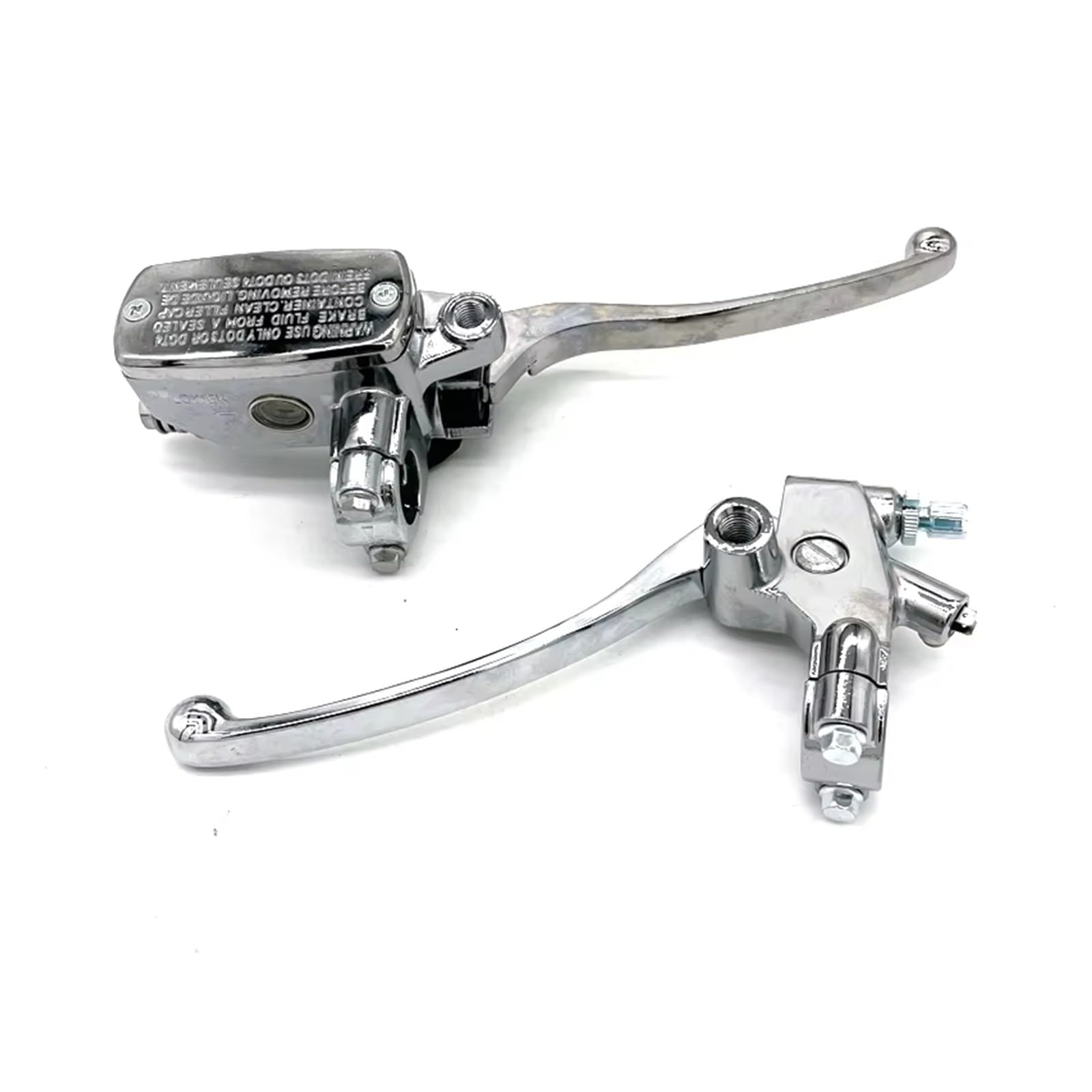 Kupplungshebel Für Yamaha Für Suzuki 7/8 "22mm Motorrad Hauptbremszylinder Hydraulische Bremse Kupplung Pumpe Hebel Kupplungsarmatur(22mm Silver) von KPVEVPSTQ