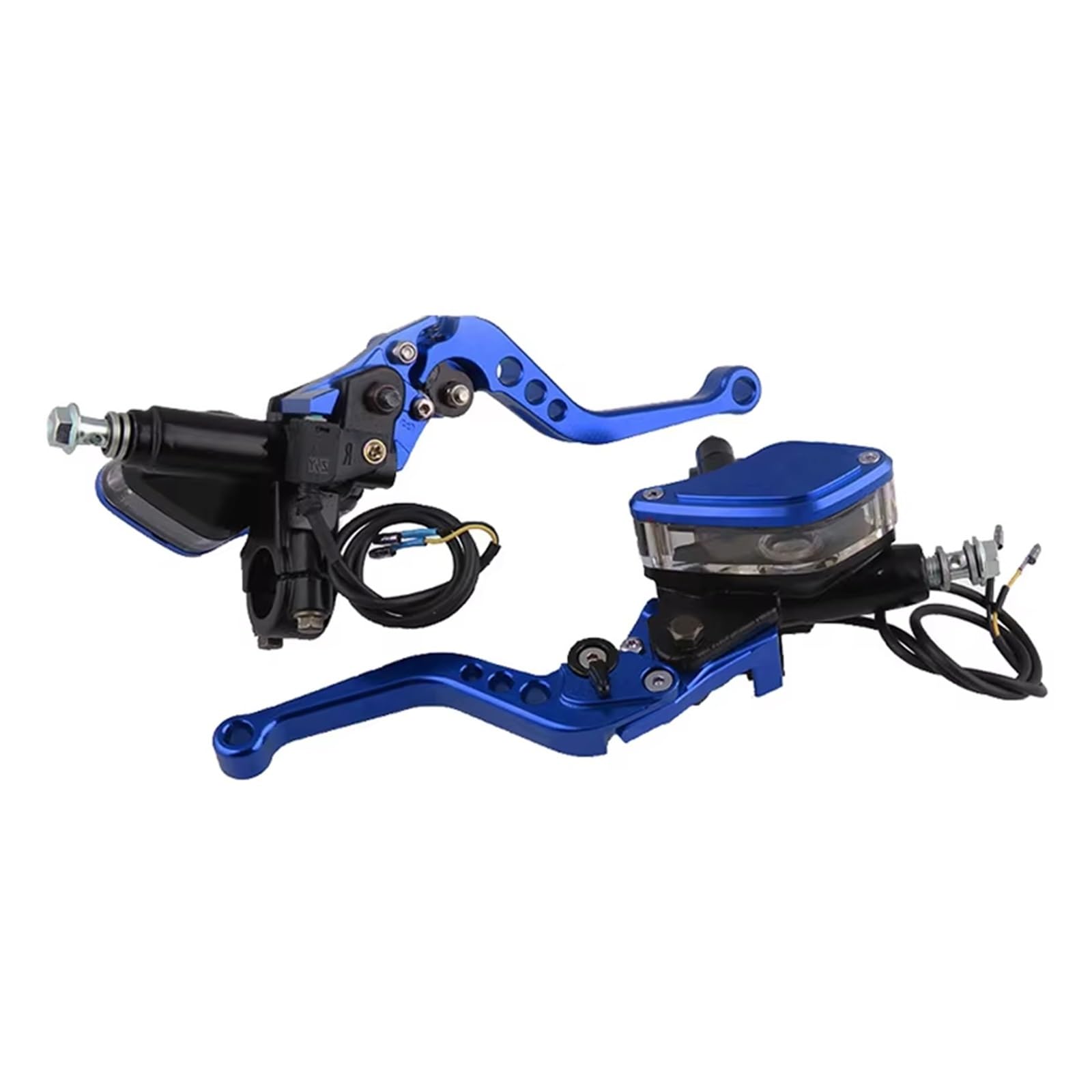 Kupplungshebel Motorrad 22mm Hydraulische Kupplung Bremse Hauptzylinder Pumpe Ölhebel Geeignet Für Die Meisten Motorräder Zubehör Kupplungsarmatur(Blue) von KPVEVPSTQ