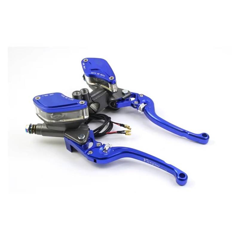 Kupplungshebel Motorrad 6X Einstellhebelgriff Hydraulische Kupplung Bremspumpe Hauptzylinder Racing Geeignet Für Die Meisten Motorräder Kupplungsarmatur(Blue) von KPVEVPSTQ