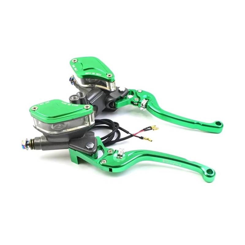 Kupplungshebel Motorrad 6X Einstellhebelgriff Hydraulische Kupplung Bremspumpe Hauptzylinder Racing Geeignet Für Die Meisten Motorräder Kupplungsarmatur(Green) von KPVEVPSTQ