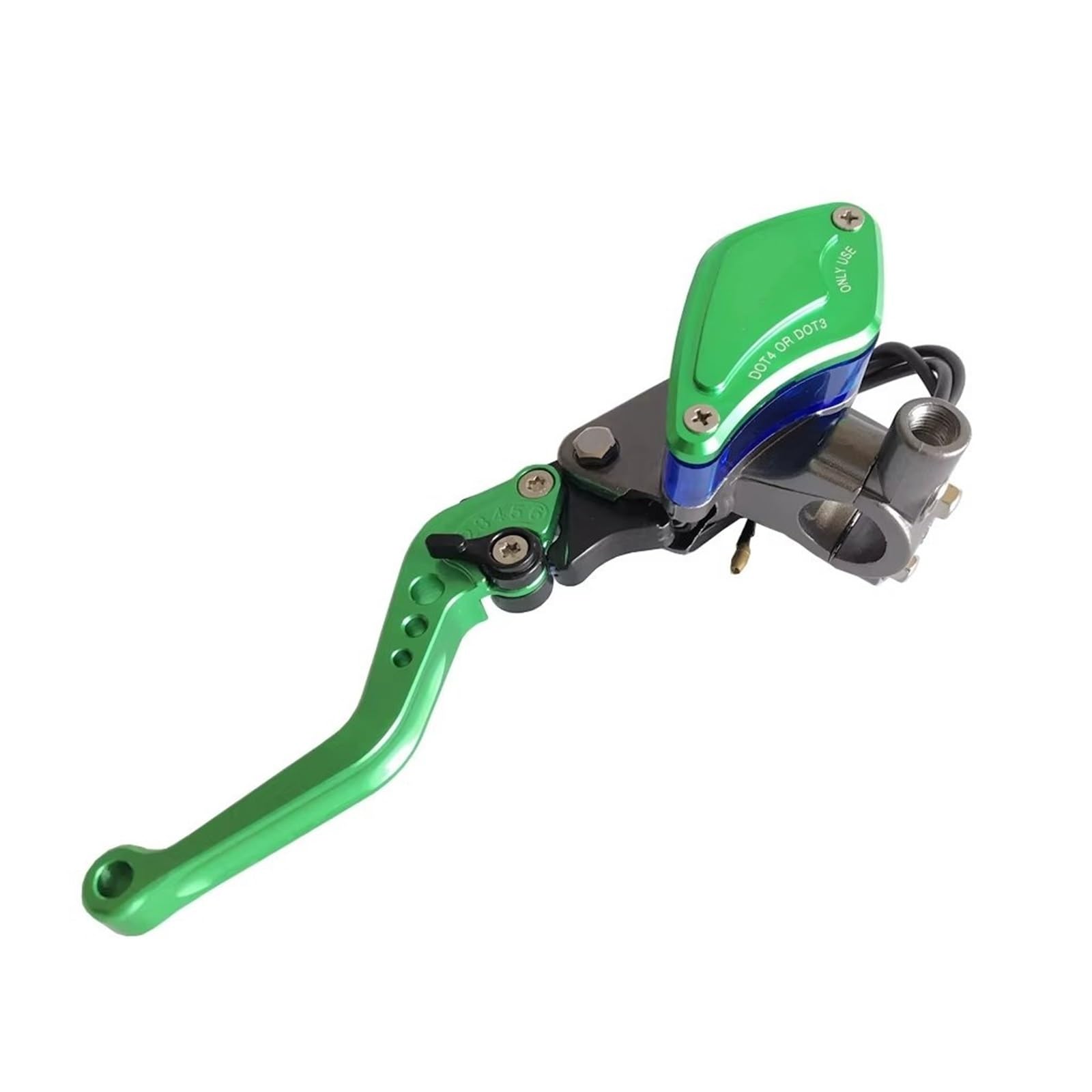 Kupplungshebel Motorrad 7/8" 22mm Kupplungsbremse Hydraulikpumpe Hauptzylinder Bremskupplungshebel Geeignet Für Die Meisten Motorräder Kupplungsarmatur(Green Left) von KPVEVPSTQ