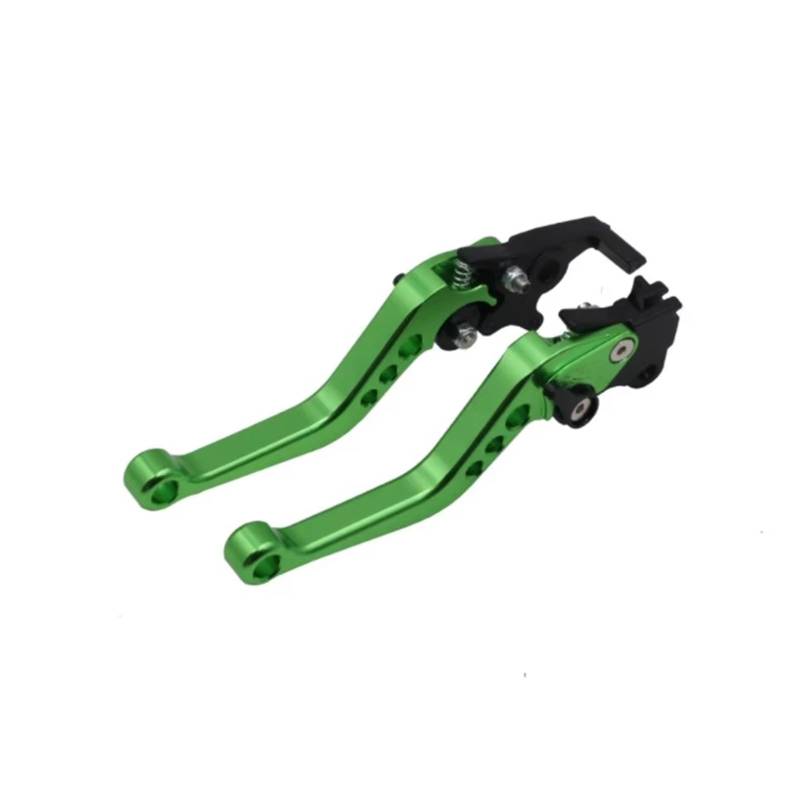 Kupplungshebel Motorrad Bremsgriff Motorrad Universal CNC Legierung Kupplung Trommel Bremshebel Griff Einstellbare Modifikation Kupplungsarmatur(Green) von KPVEVPSTQ