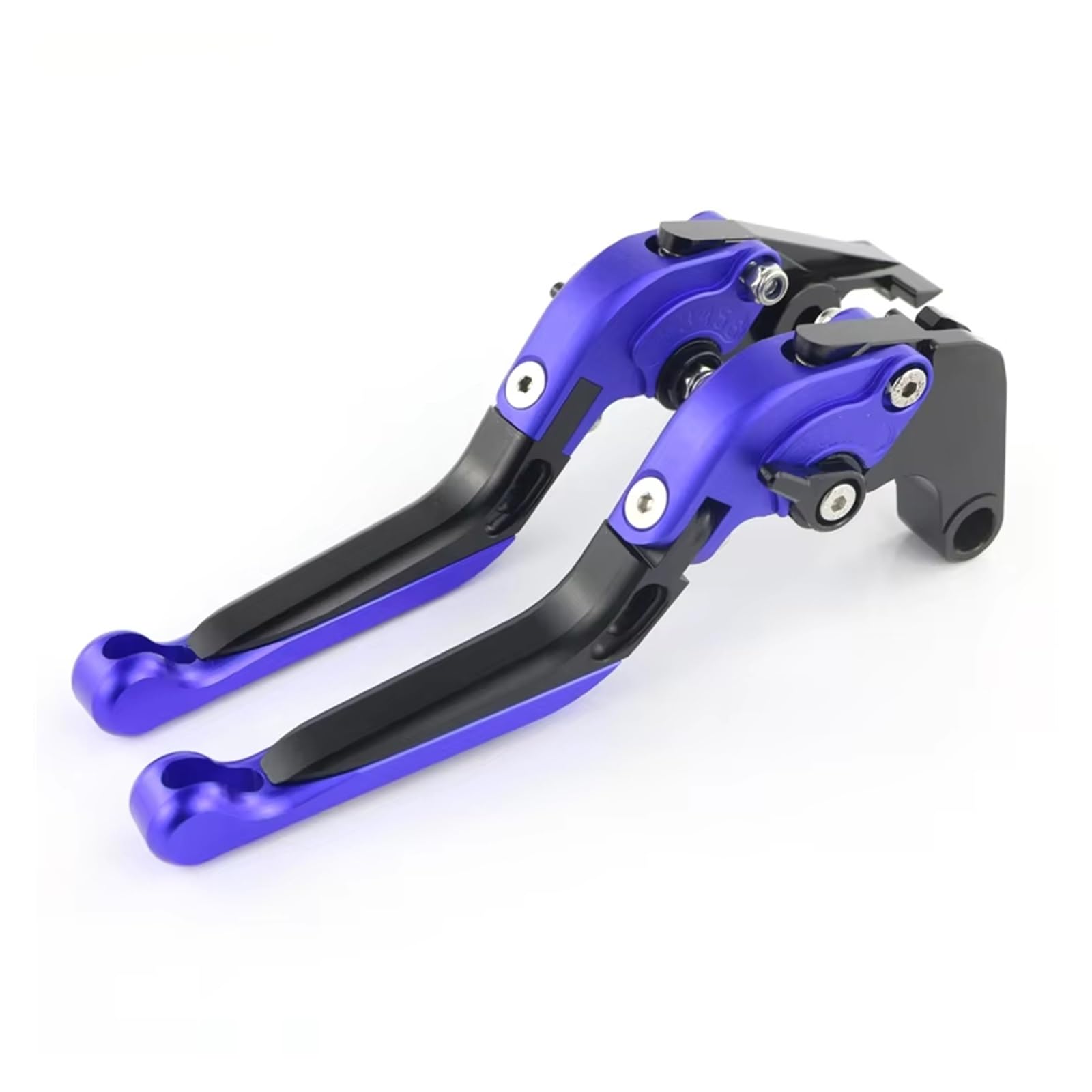 Kupplungshebel Motorrad CNC Faltbare Kupplung Bremshebel Für Suzuki Für Triple 765 R/RS Für Thruxton 1200 R Zubehör Kupplungsarmatur(Black and Blue) von KPVEVPSTQ