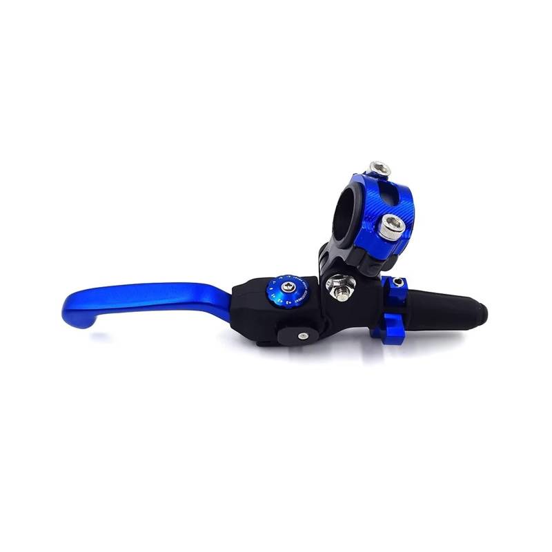 Kupplungshebel Motorrad-Klappbremskupplungshebel, CNC-Griff, 7 Gänge, Verstellbar, 7/8 Zoll 22 Mm Lenker, Geeignet Für Die Meisten Motorräder Kupplungsarmatur(Blue Clutch Lever) von KPVEVPSTQ