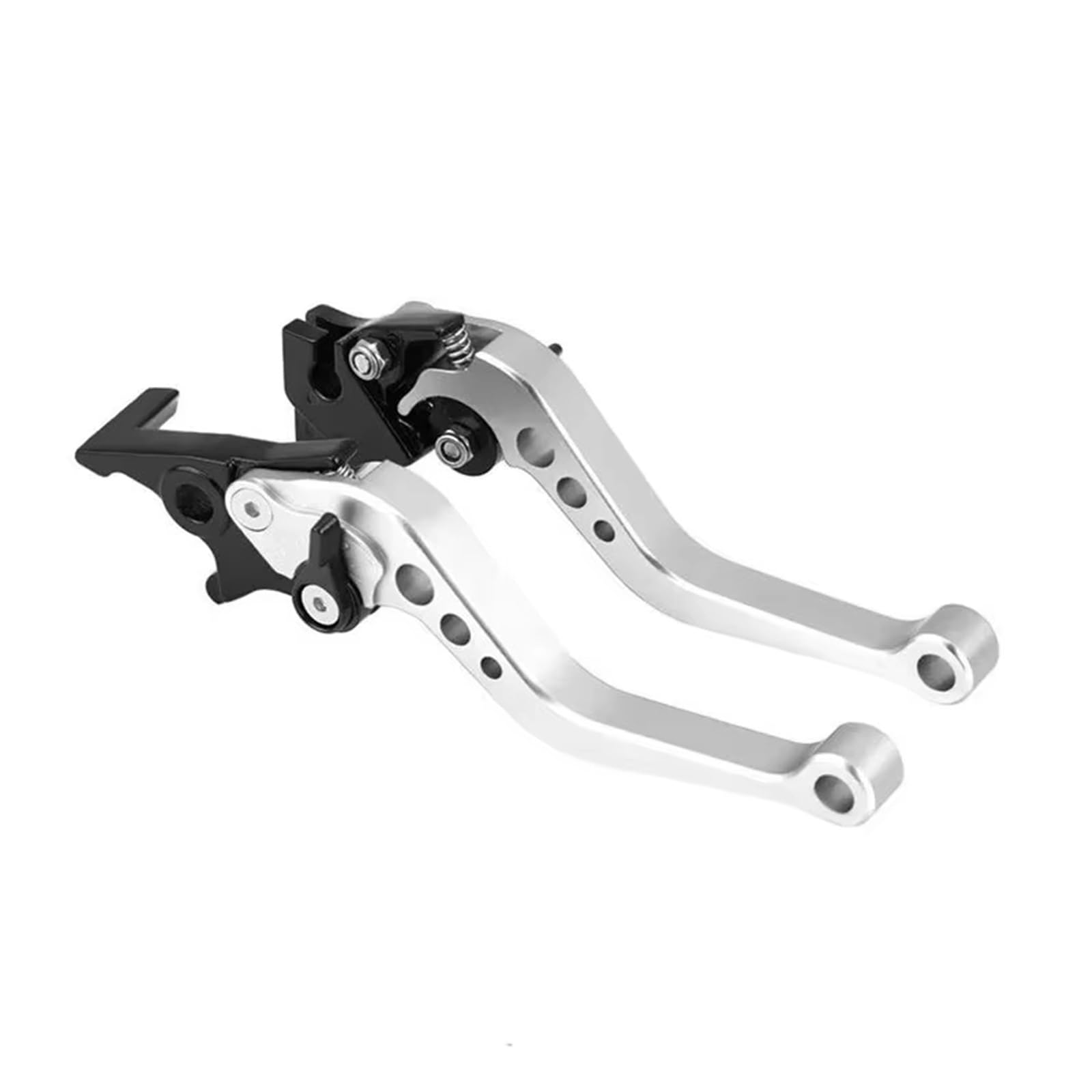 Kupplungshebel Motorrad Kupplung Bremsgriff Trommel Hebel Fit Motorrad Zubehör Modifikation Legierung CNC Anti-Drop Und Anti-verschleiß Kupplungsarmatur(Silver) von KPVEVPSTQ