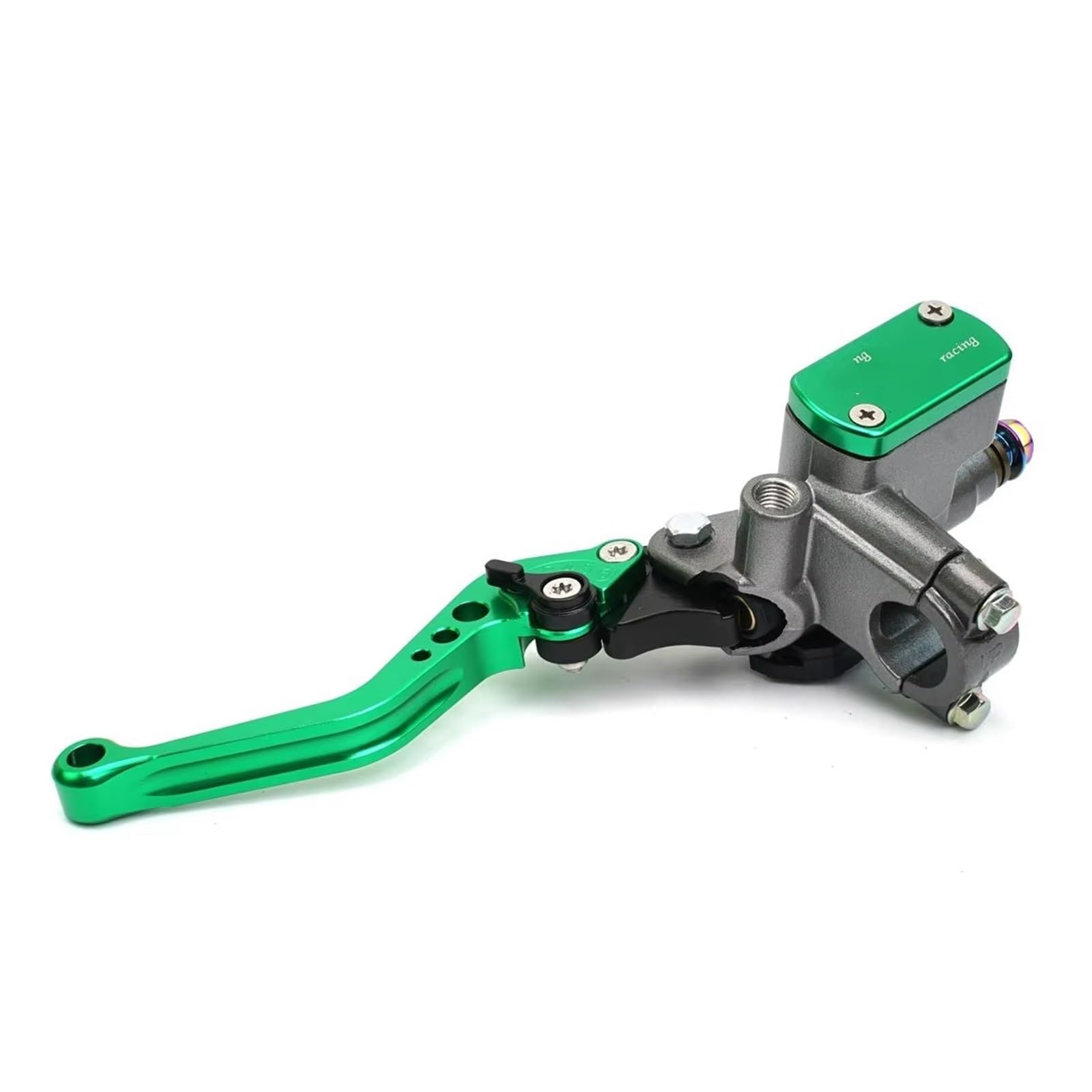 Kupplungshebel Motorräder 22mm Motorrad Hauptzylinder Hebel Bremse Hydraulische Kupplungspumpe Passend Für Die Meisten Motorräder Zubehör Kupplungsarmatur(Left Green) von KPVEVPSTQ