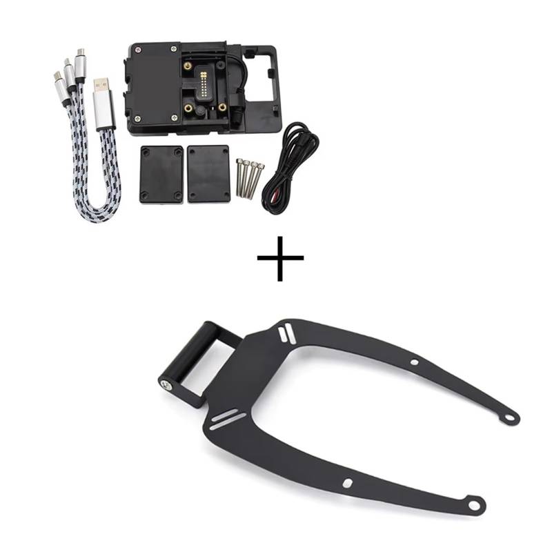 Motorrad-Handyhalter Für Yamaha Für N-MAX Für NMAX 125 155 2015-2020 Motorrad Navigation Halterung Halter GPS Telefon Ständer Teile GPS-Telefonhalter(B - 22MM Set) von KPVEVPSTQ