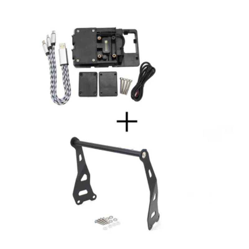 Motorrad-Handyhalter Motorrad GPS Navigation Halterung Zubehör Telefon Halter 12/22mm Für Royal Für Enfield Für Himalayan 2016-2020 GPS-Telefonhalter(12mm Bracket) von KPVEVPSTQ