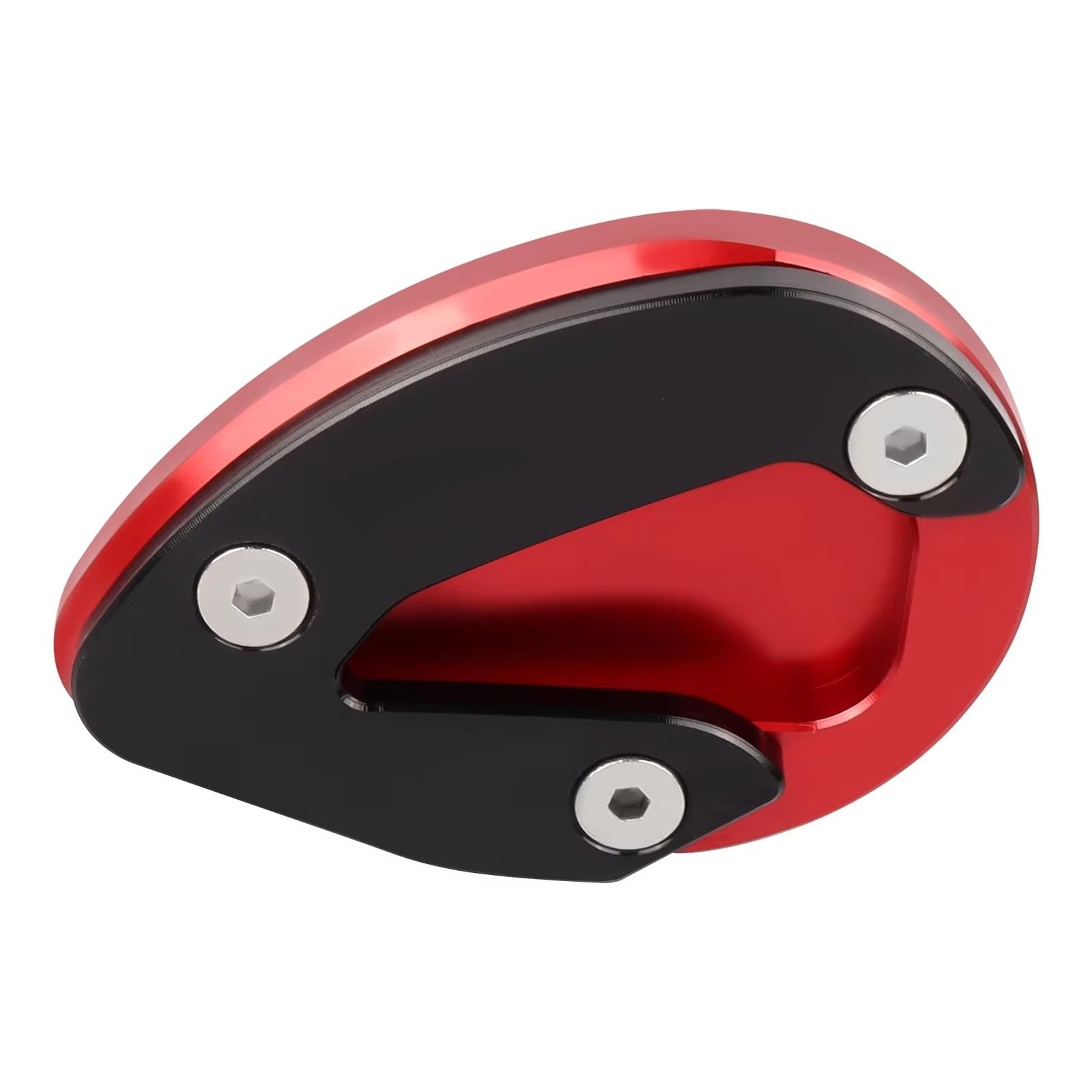 Motorradständer Pad CC Kickstand Extension Pad für Ducati für Panigale 899/959/1199/1299 R/S/FE/V2/V2S, Seitenständer-Stützplatte Motorradständer(Red) von KPVEVPSTQ