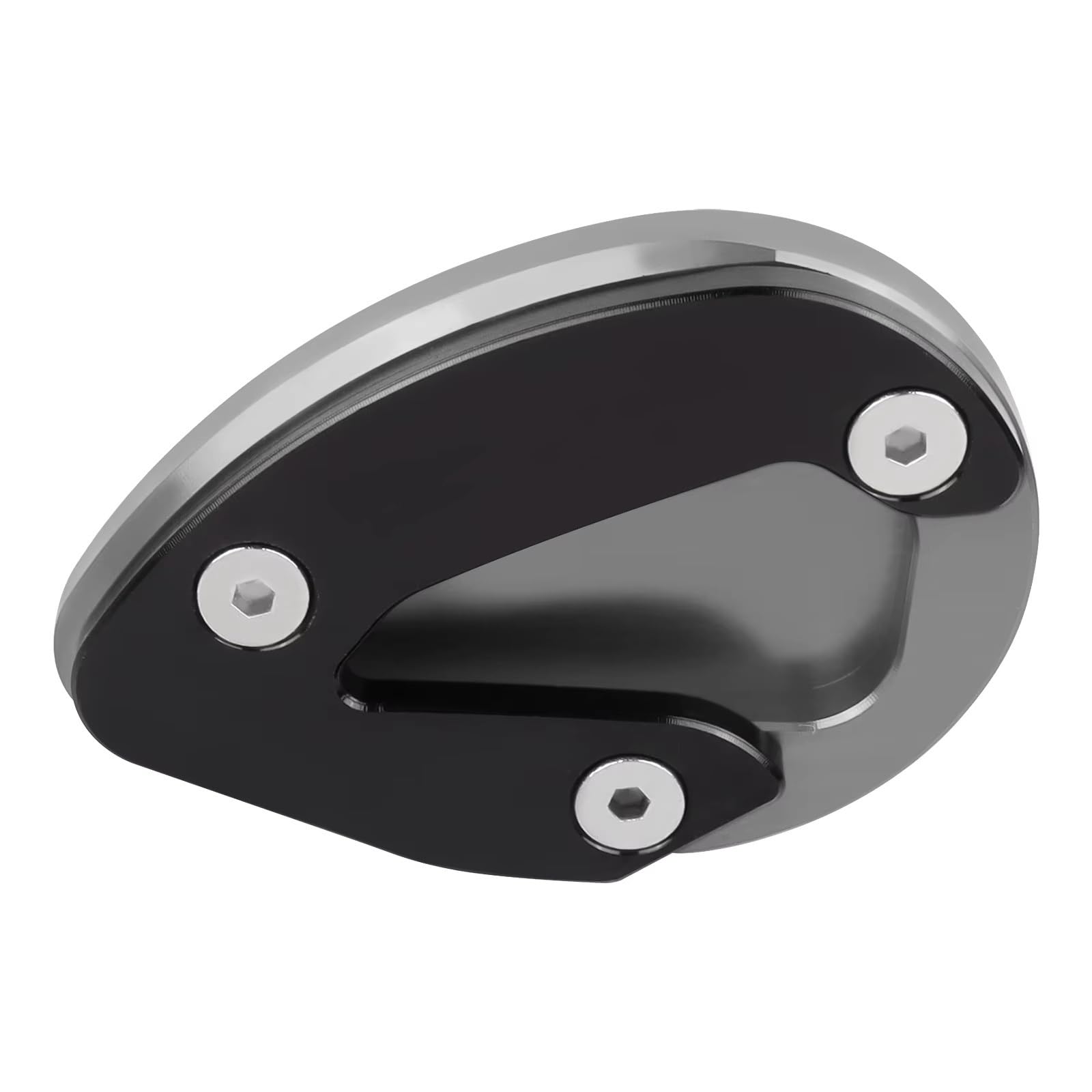 Motorradständer Pad CC Kickstand Extension Pad für Ducati für Panigale 899/959/1199/1299 R/S/FE/V2/V2S, Seitenständer-Stützplatte Motorradständer(Titanium) von KPVEVPSTQ