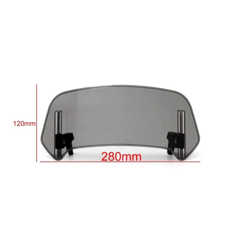 Windschild Für 1190 RC8 R Für 1290 Super R/GT Motorrad Einstellbare Windschutzscheiben Windschutz Spoiler Windabweiser Schutz Windabweiser(A Small Smoke) von KPVEVPSTQ