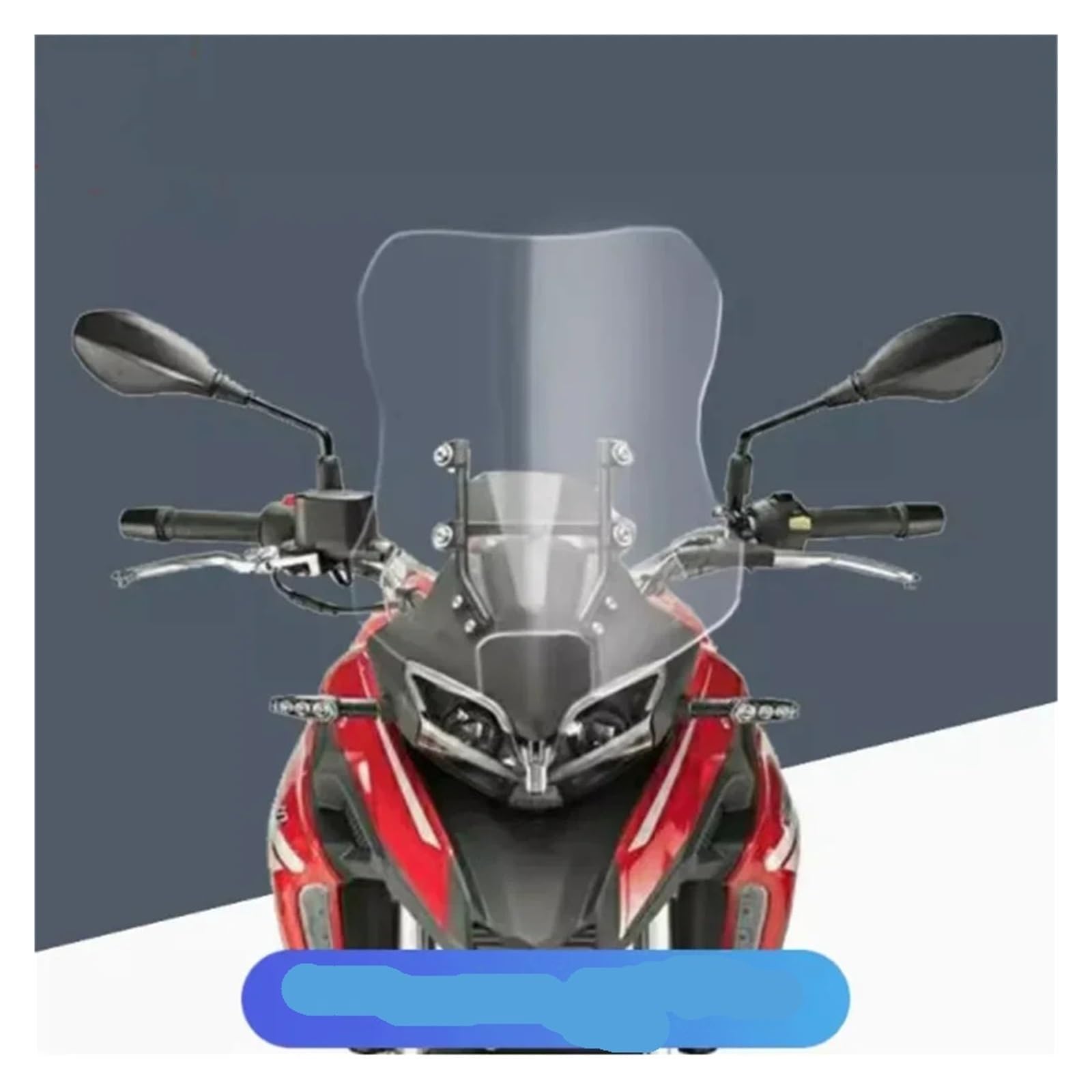 Windschild Für Benelli Für TRK251 Für TRK 251 Für Trk251 Motorrad Windschutzscheibe Änderung Windschutzscheibe Änderung Frontscheibe Windabweiser(Increase by 15CM) von KPVEVPSTQ