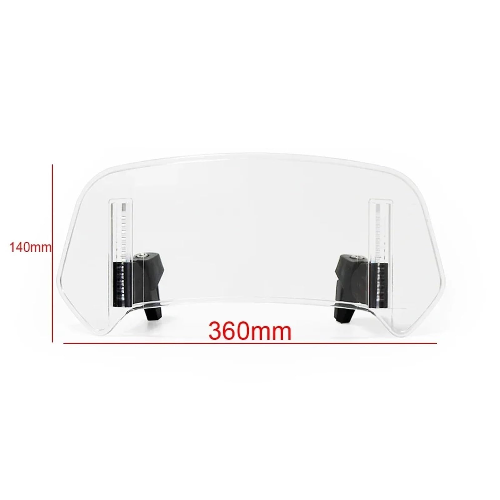 Windschild Für CB400X Für CB500X Für NT1100 Für XL750 Für Transalp Für ADV 150 Motorrad Windschutzscheibe Einstellbare Spoiler Deflektor Windabweiser(B Transparent) von KPVEVPSTQ