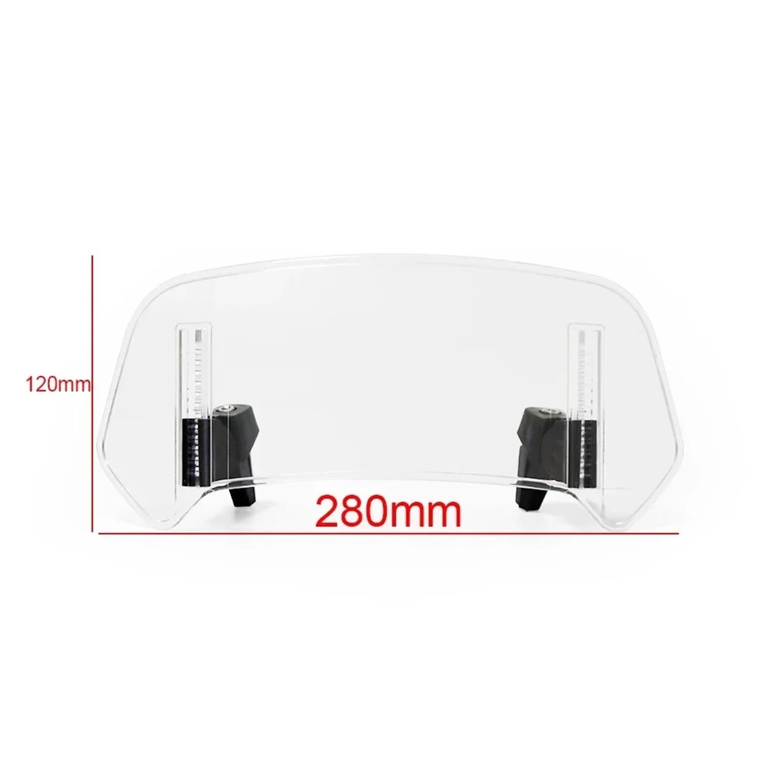 Windschild Für CB400X Für CB500X Für NT1100 Für XL750 Für Transalp Für ADV 150 Motorrad Windschutzscheibe Einstellbare Spoiler Deflektor Windabweiser(S Transparent) von KPVEVPSTQ