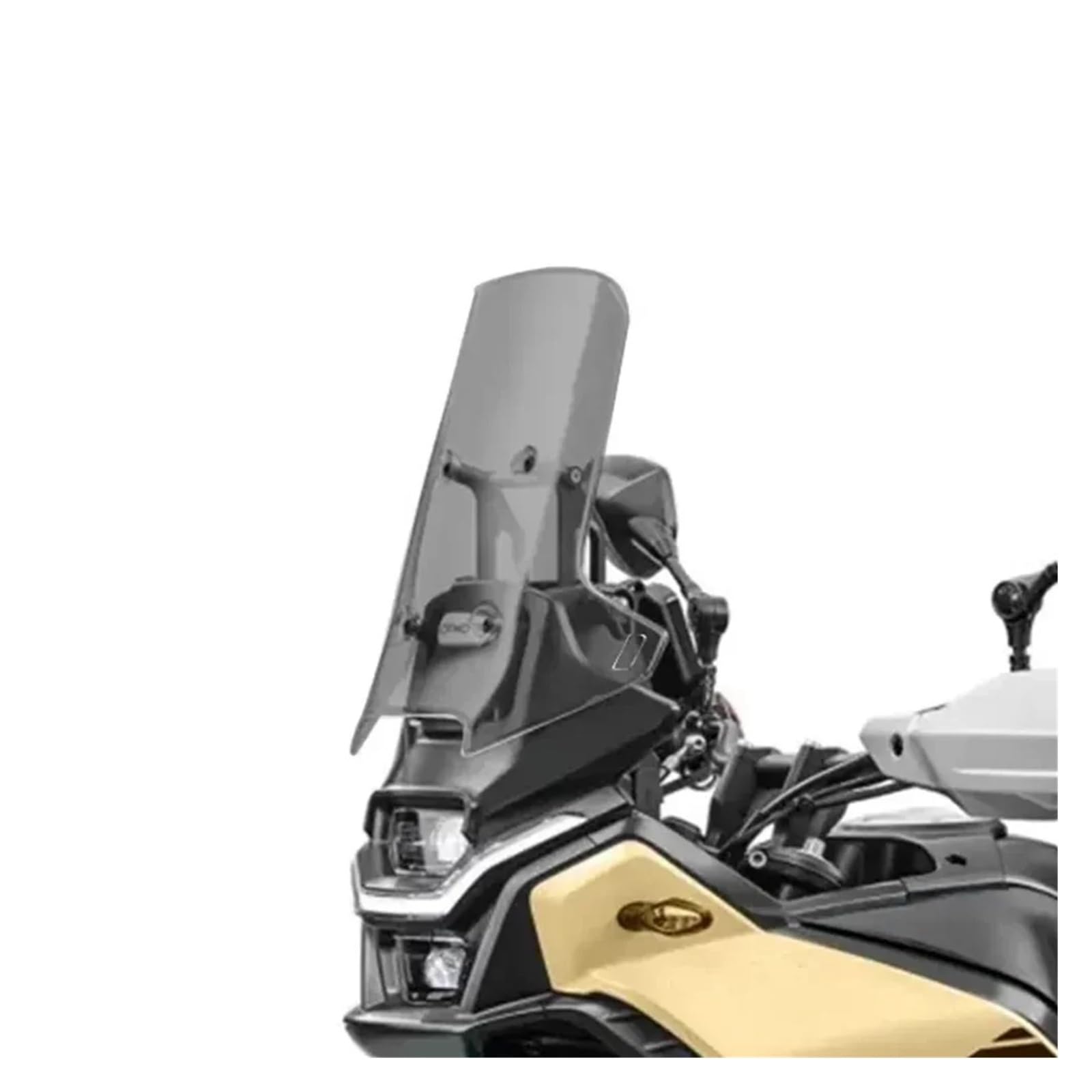 Windschild Für CF-Moto Für 450 MT Zubehör Windschutzscheibe Für CF Moto Für 450MT Spoiler 2024 Teile Motorrad Frontscheibe Windabweiser(Grey50) von KPVEVPSTQ