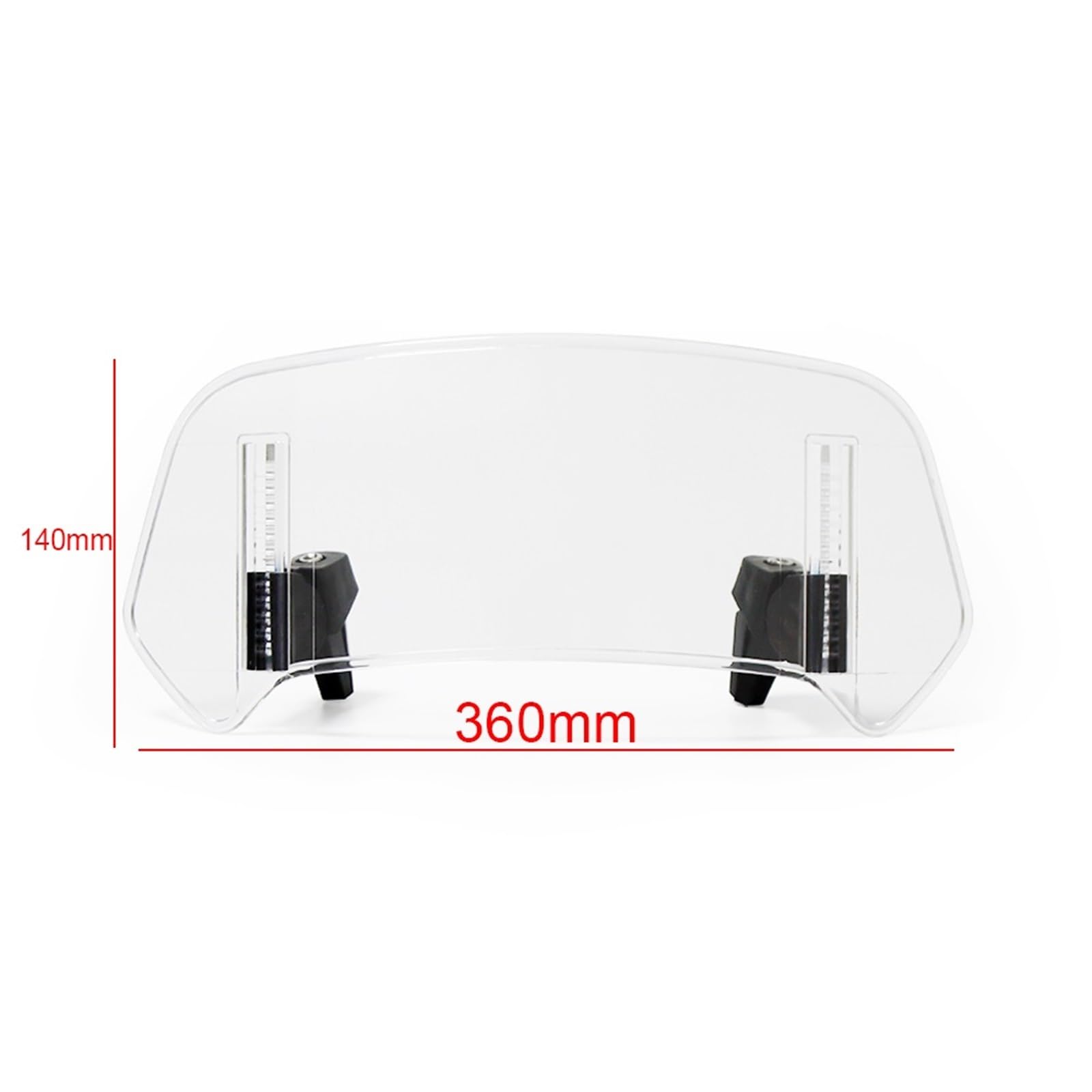 Windschild Für Goldwing Für GL1800 Für F6C Für Goldwing Für GL1800 Motorrad Windschutzscheibe Verlängerung Einstellbare Spoiler Deflektor Windabweiser(B Transparent) von KPVEVPSTQ