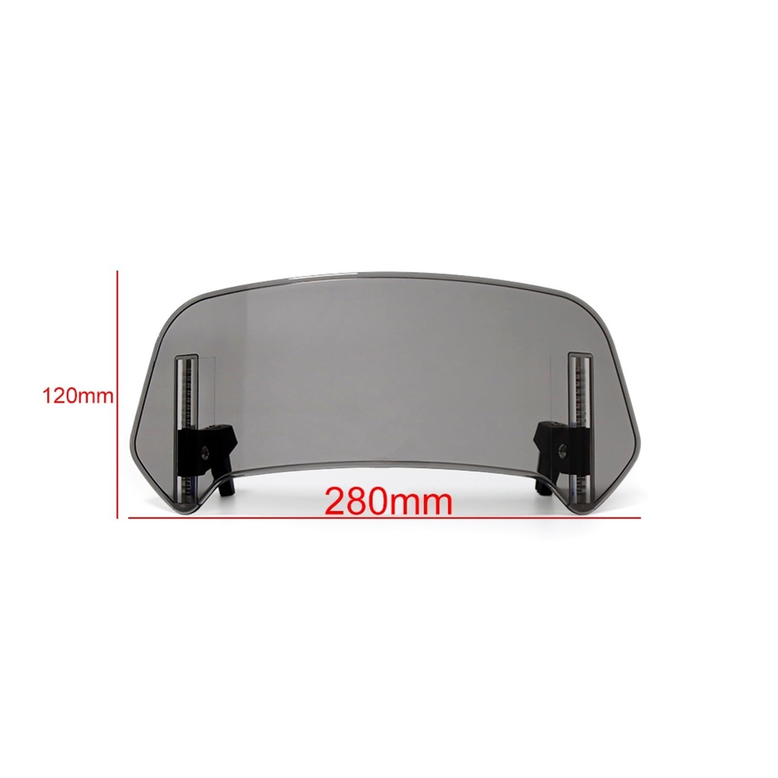 Windschild Für Goldwing Für GL1800 Für F6C Für Goldwing Für GL1800 Motorrad Windschutzscheibe Verlängerung Einstellbare Spoiler Deflektor Windabweiser(S Light Smoke) von KPVEVPSTQ