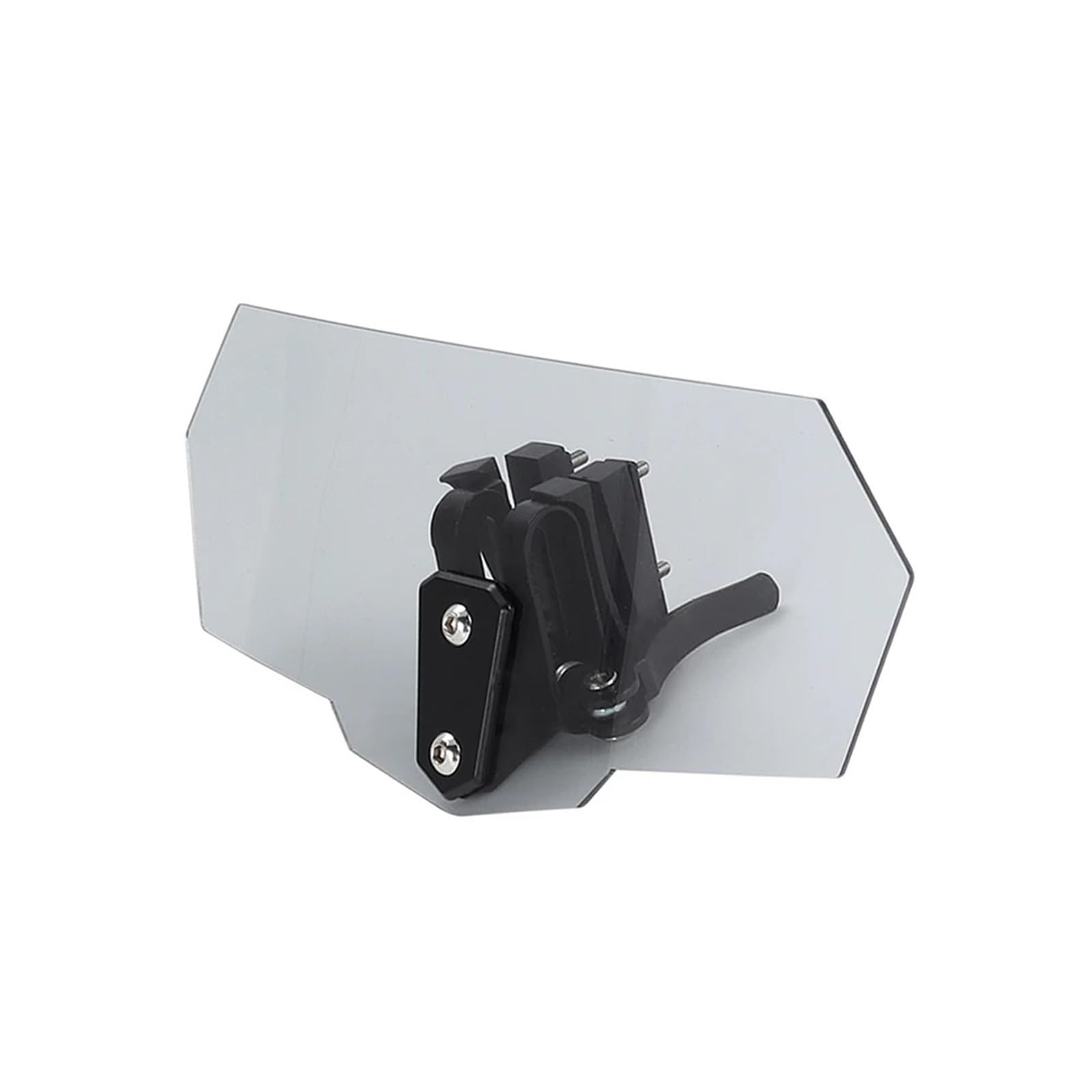 Windschild Für R1200GS Universal Motorrad Riser Clip Auf Windschutzscheibe Windschutzscheibe Verlängerung Spoiler Air Deflektor Windabweiser(Gray-Black Bracket) von KPVEVPSTQ