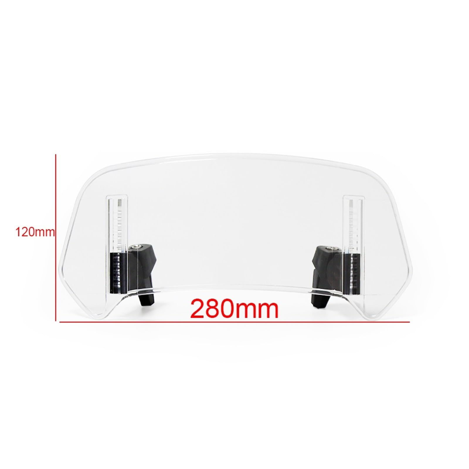 Windschild Für Suzuki Für VS 600 800 DL650 DL1000 DL250 Für V-Strom 650 1000 XT Motorrad Windschutzscheibe Spoiler Windschutz Deflektor Windabweiser(A Small Transparent) von KPVEVPSTQ