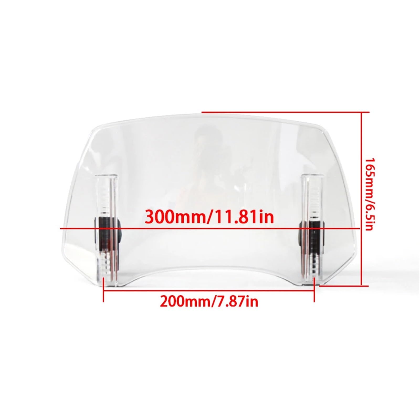 Windschild Für Suzuki Für VS 600 800 DL650 DL1000 DL250 Für V-Strom 650 1000 XT Motorrad Windschutzscheibe Spoiler Windschutz Deflektor Windabweiser(B Transparent) von KPVEVPSTQ