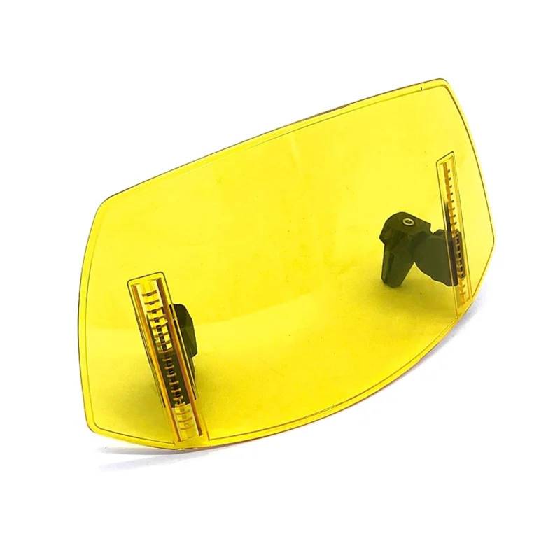 Windschild Motorrad Windschutzscheibe Verlängerung Spoiler Windschutz Air Deflektor Für Suzuki Für DL1000 DL650 DL250 Für V-Strom 650 1000 XT Windabweiser(Yellow) von KPVEVPSTQ