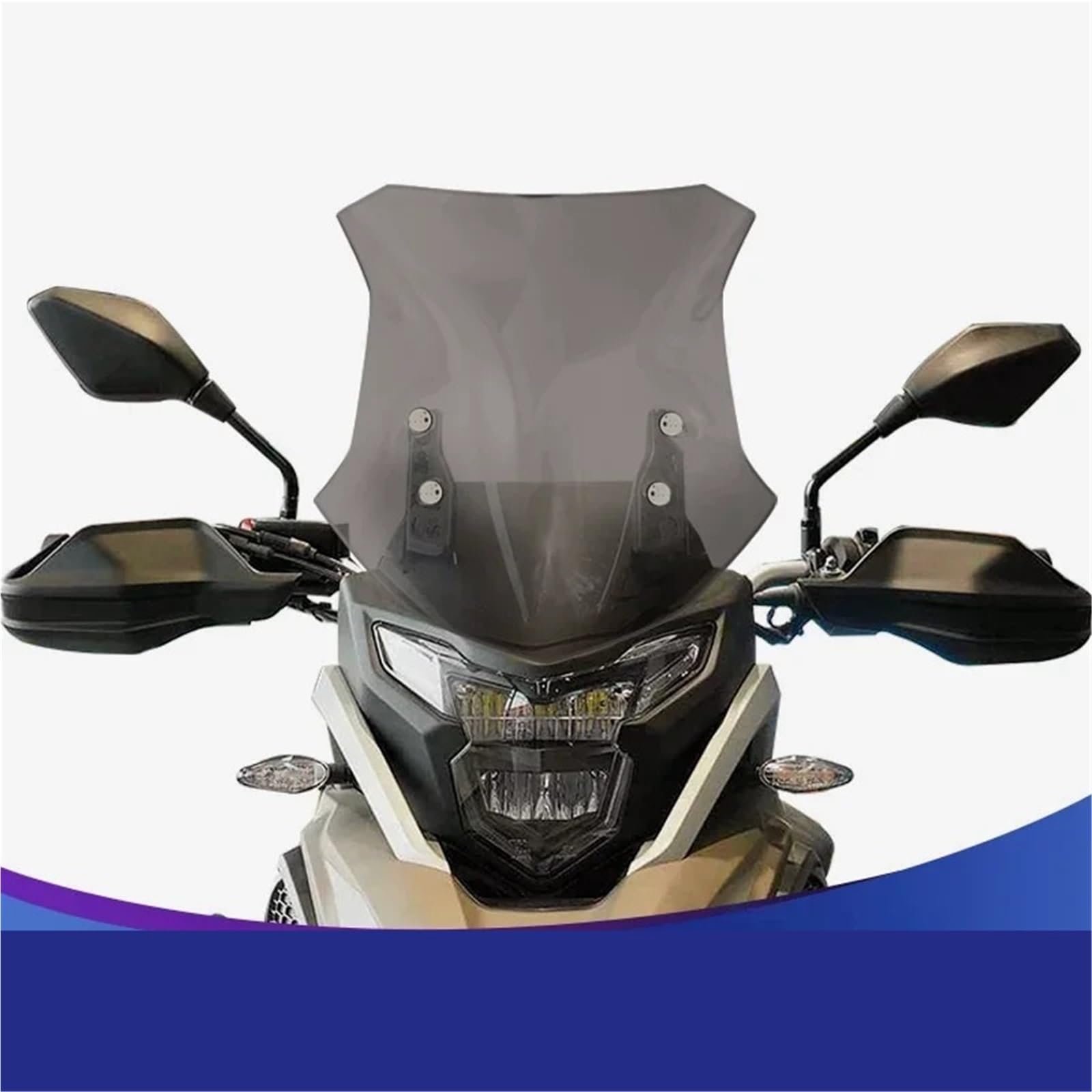 Windschild Motorrad-modifizierte Windschutzscheibe, zerstörungsfreie Installation, anwendbar für Excelle 400 x 500 x 525 x Windabweiser(Grey 47cm) von KPVEVPSTQ